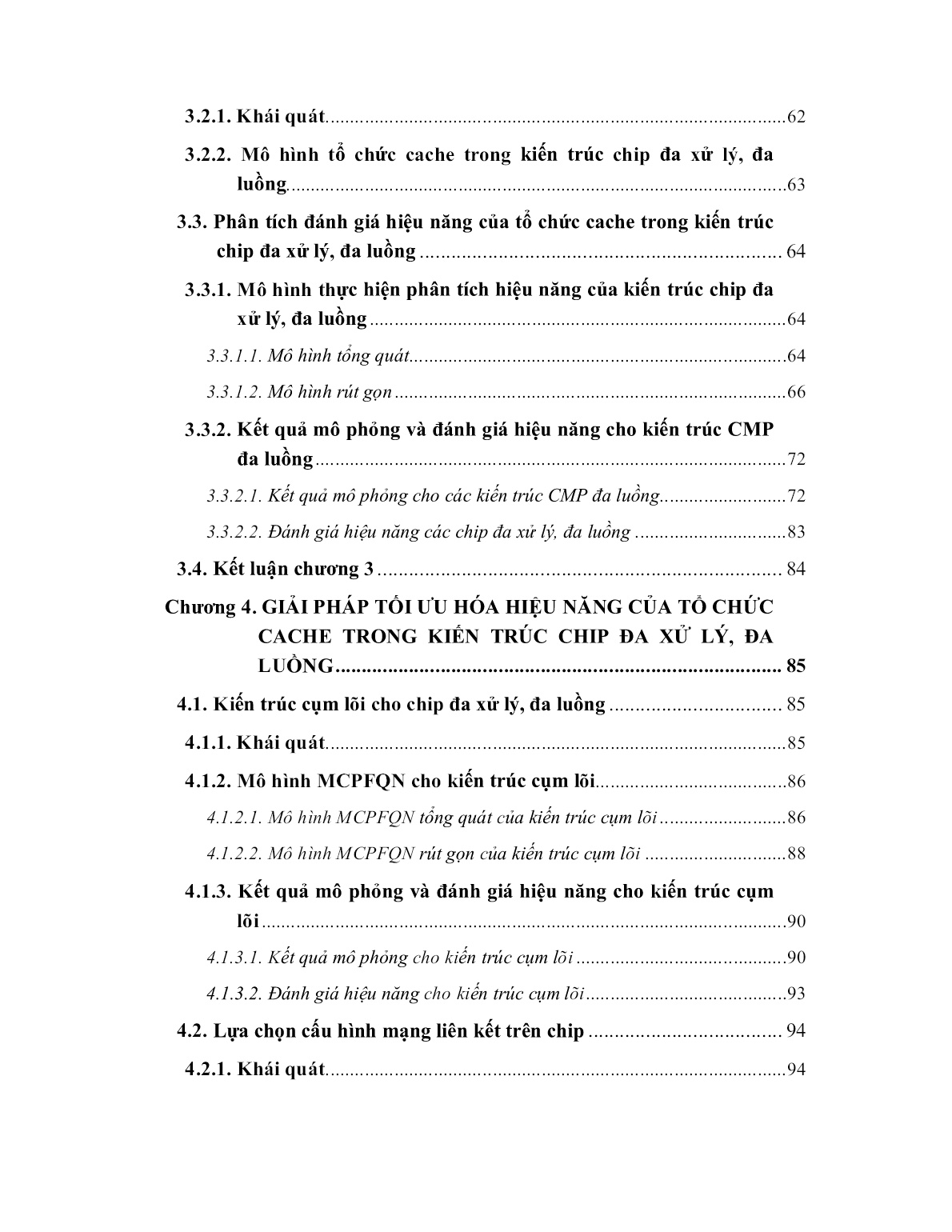 Luận án Tối ưu hóa và đánh giá hiệu năng của tổ chức cache trong hệ thống vi xử lý thế hệ sau trang 8