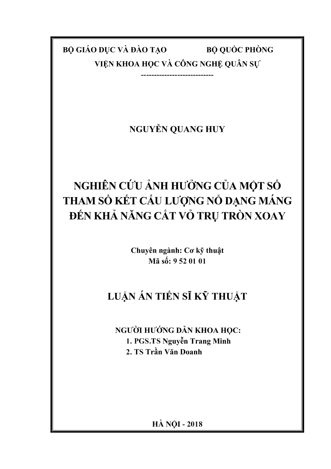 Luận án Nghiên cứu ảnh hưởng của một số tham số kết cấu lượng nổ dạng máng đến khả năng cắt vỏ trụ tròn xoay trang 2