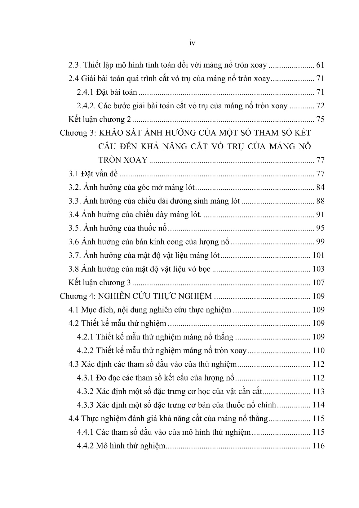 Luận án Nghiên cứu ảnh hưởng của một số tham số kết cấu lượng nổ dạng máng đến khả năng cắt vỏ trụ tròn xoay trang 6