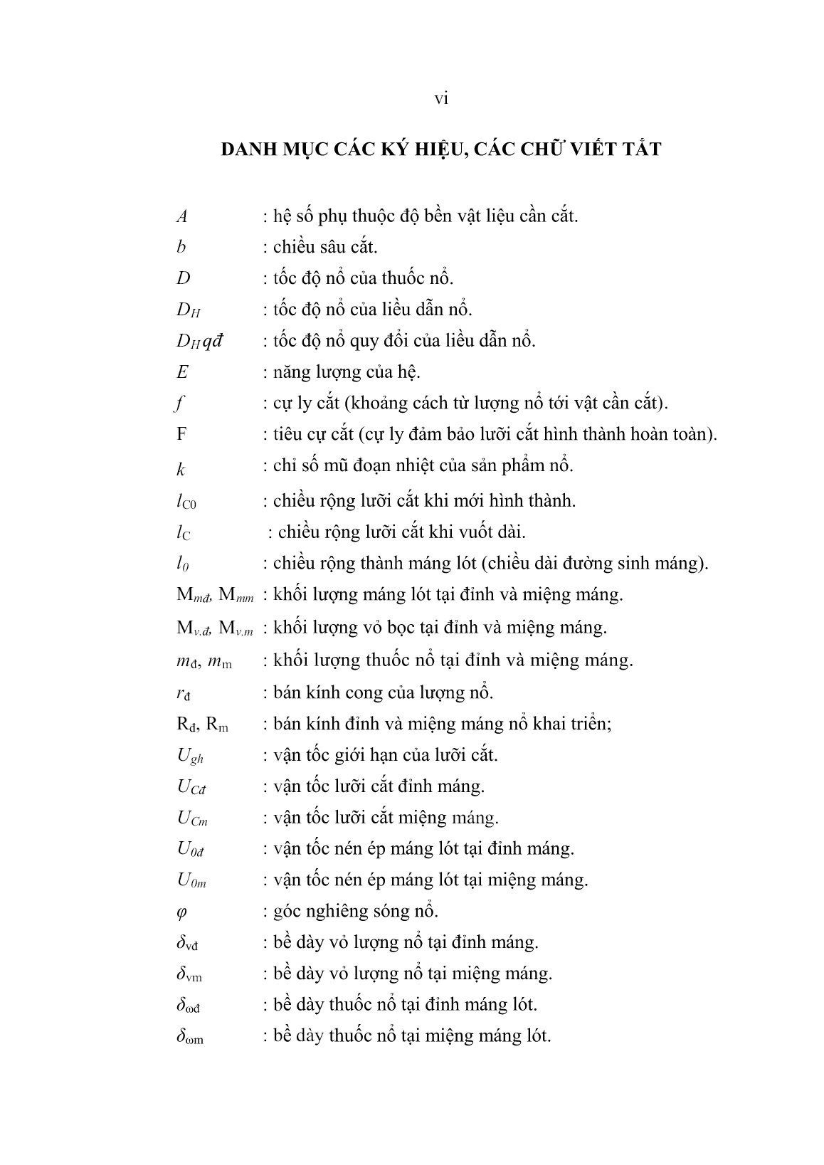 Luận án Nghiên cứu ảnh hưởng của một số tham số kết cấu lượng nổ dạng máng đến khả năng cắt vỏ trụ tròn xoay trang 8