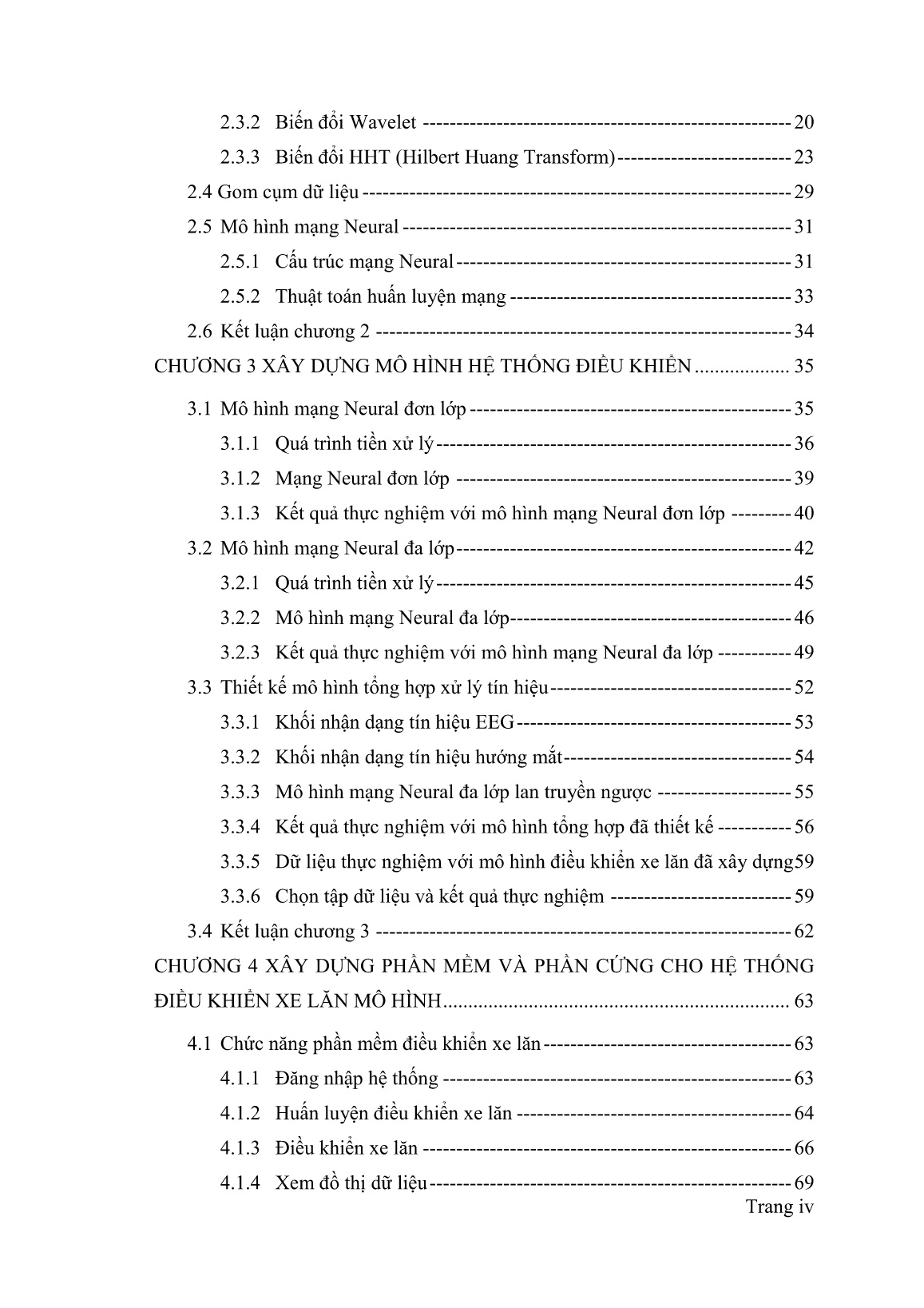 Luận án Mạng neural trong hệ thống điều khiển xe lăn cho người tàn tật nặng sử dụng điện não (EEG) và camera trang 6