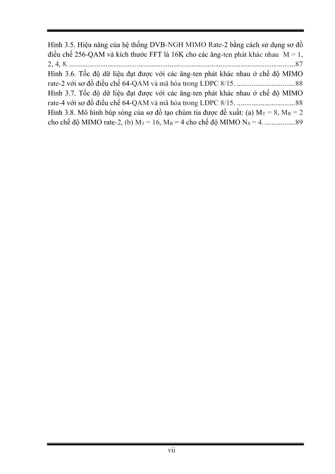 Luận án Giải pháp nâng cao hiệu năng và cải thiện dung lượng hệ thống truyền hình số mặt đất thế hệ tiếp theo trang 9
