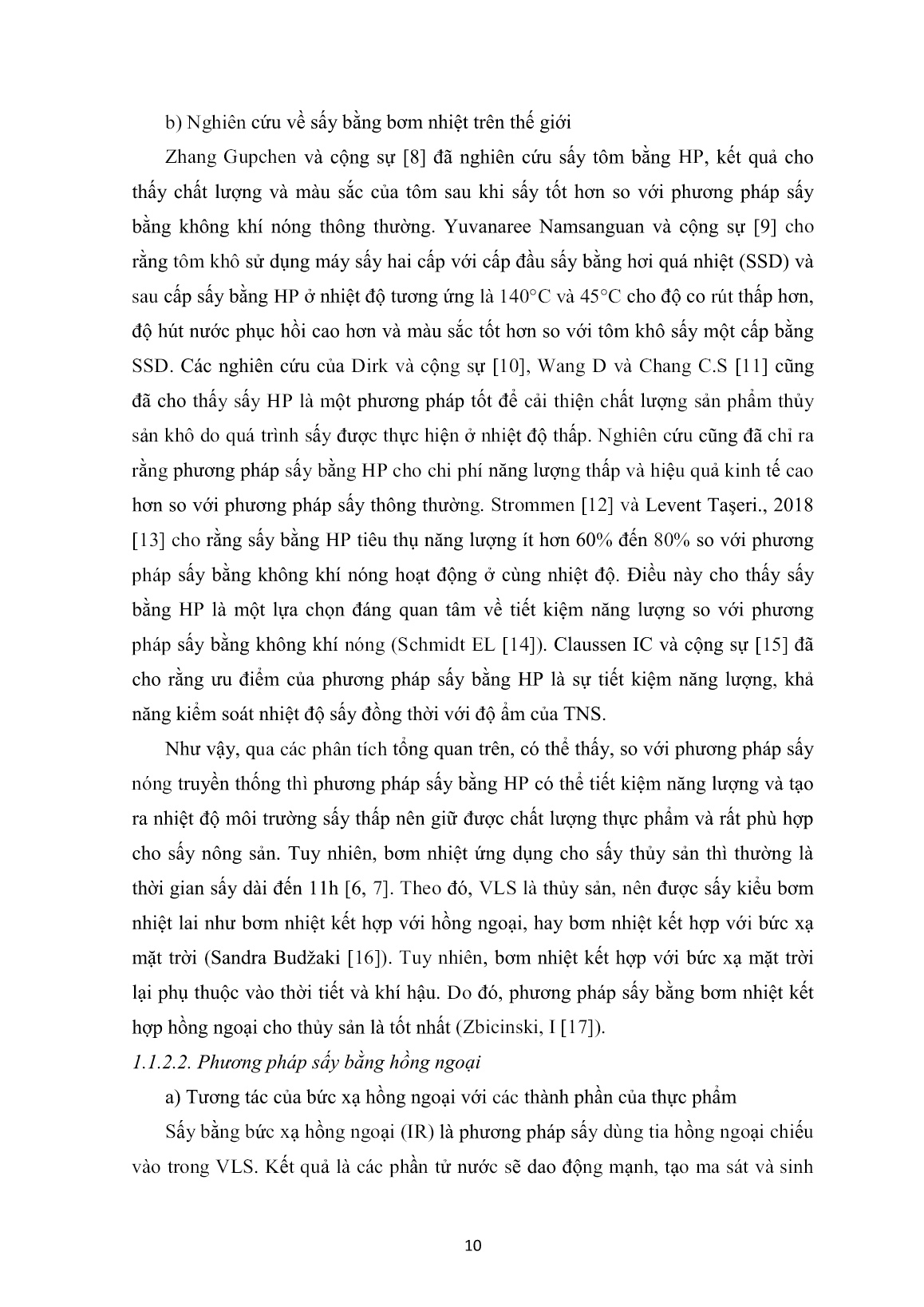 Luận án Nghiên cứu quá trình truyền nhiệt, truyền chất và xác định chế độ sấy tôm thẻ chân trắng Việt Nam bằng bơm nhiệt kết hợp với hồng ngoại trang 10