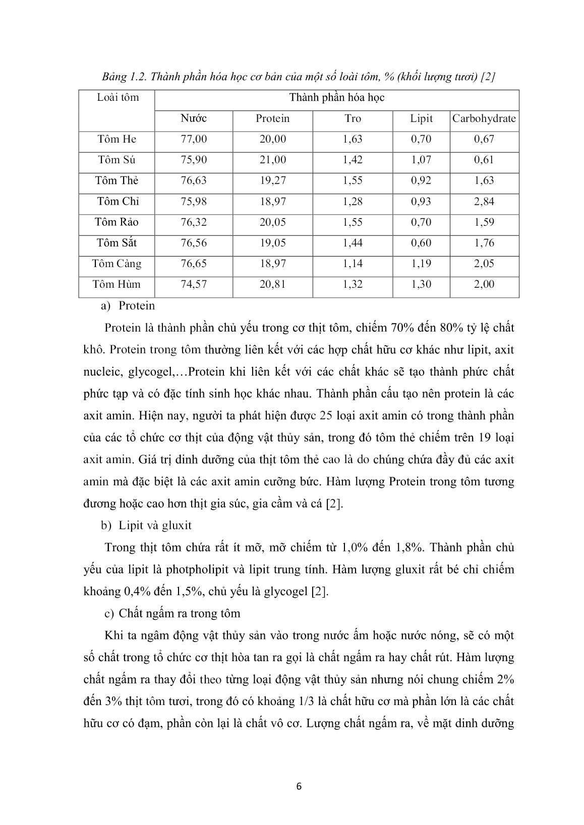 Luận án Nghiên cứu quá trình truyền nhiệt, truyền chất và xác định chế độ sấy tôm thẻ chân trắng Việt Nam bằng bơm nhiệt kết hợp với hồng ngoại trang 6