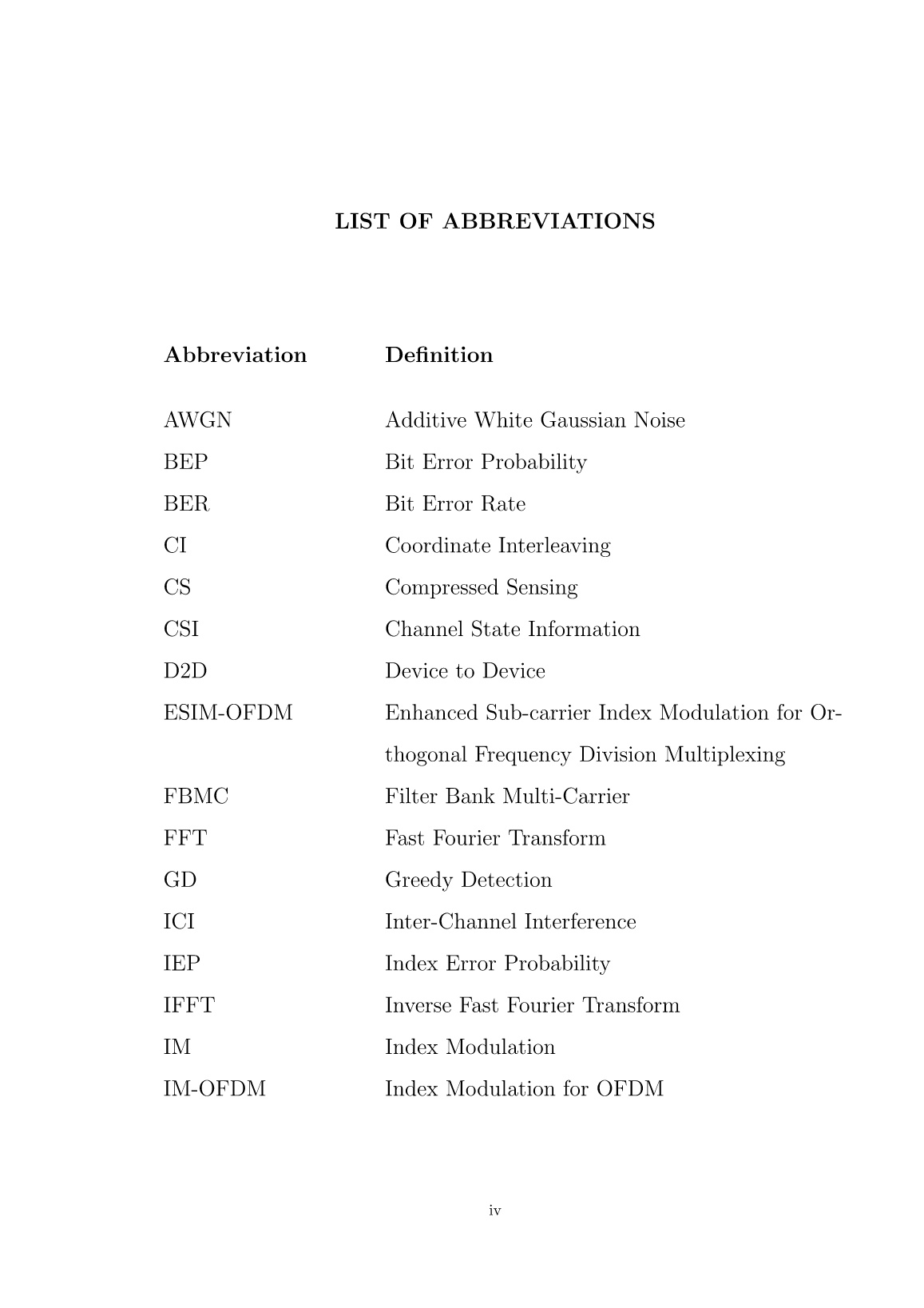 Luận án Repeated Index Modulation for OFDM Systems trang 8