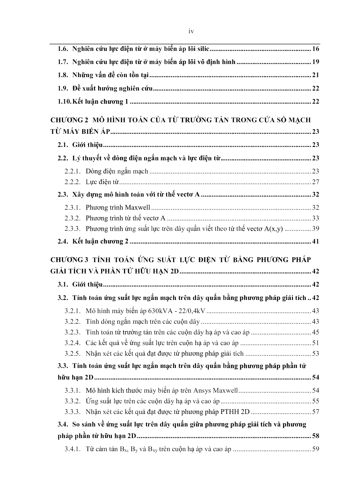 Luận án Nghiên cứu lực ngắn mạch tổng hợp tác dụng lên dây quấn máy biến áp khô bọc EPOXY sử dụng lõi thép vô định hình trang 6