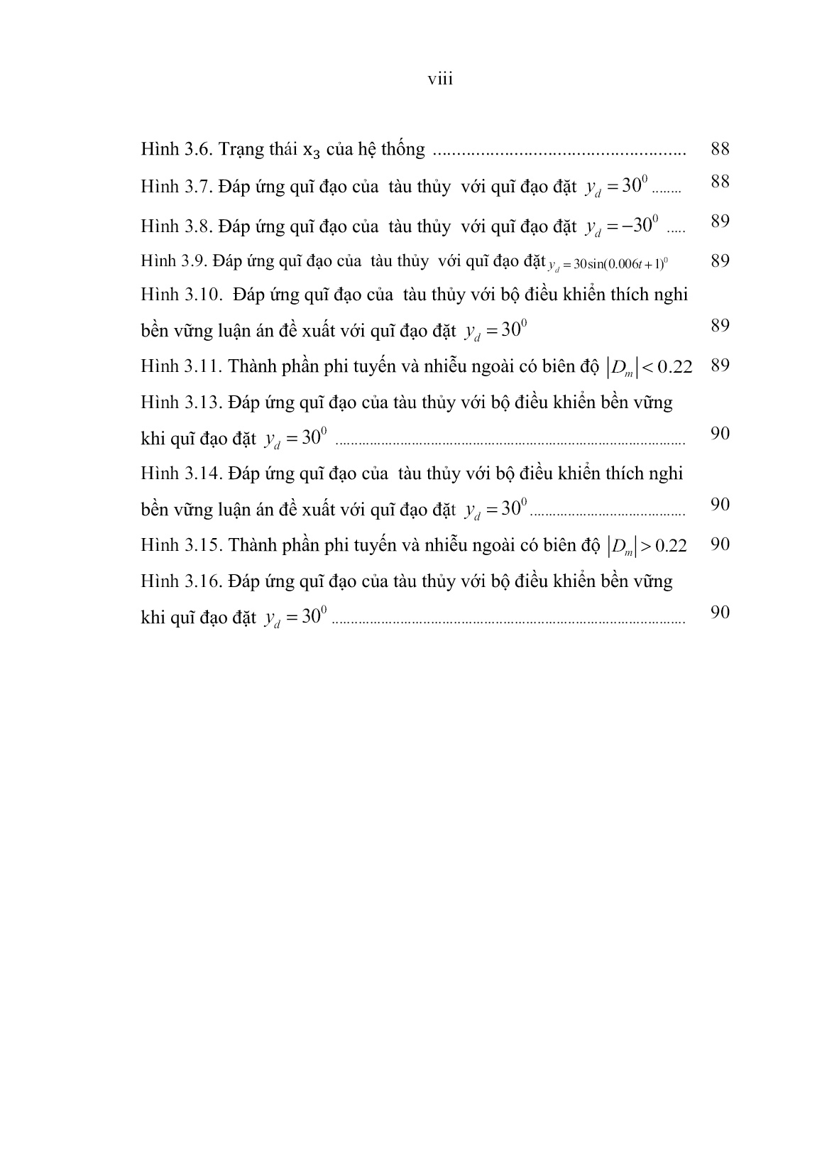 Luận án Xây dựng phương pháp tổng hợp hệ điều khiển thích nghi bền vững cho một lớp đối tượng phi tuyến bất định trang 10
