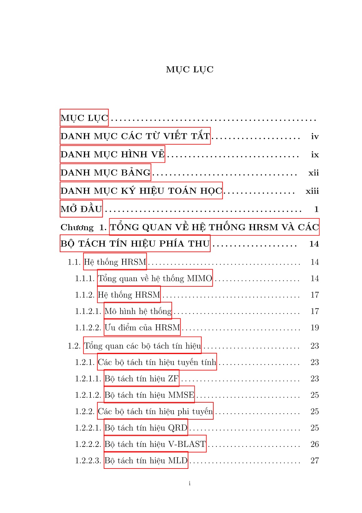 Luận án Nghiên cứu bộ tách tín hiệu trong các hệ thống SM-STBC: Mô hình, thuật toán và thực thi trang 5