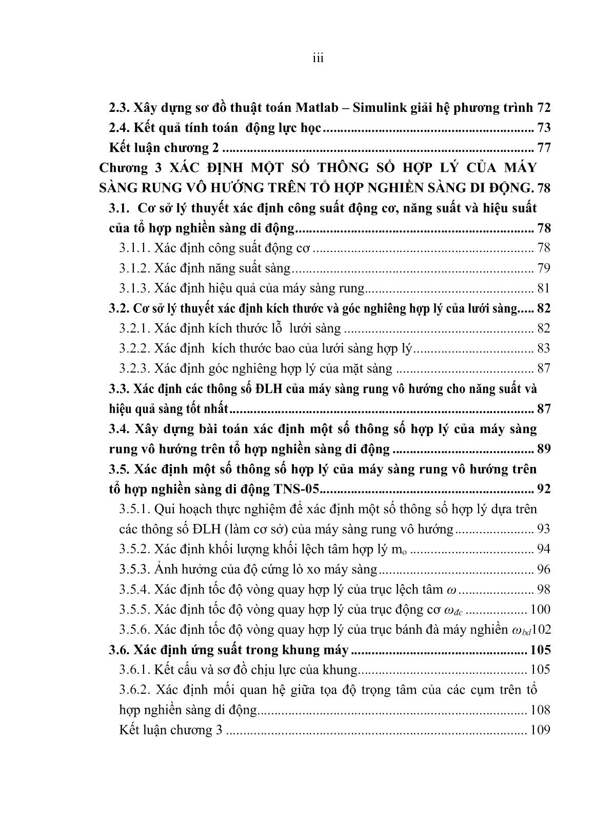 Luận án Nghiên cứu xác định một số thông số hợp lý của máy sàng rung vô hướng trên tổ hợp nghiền sàng di động trang 5