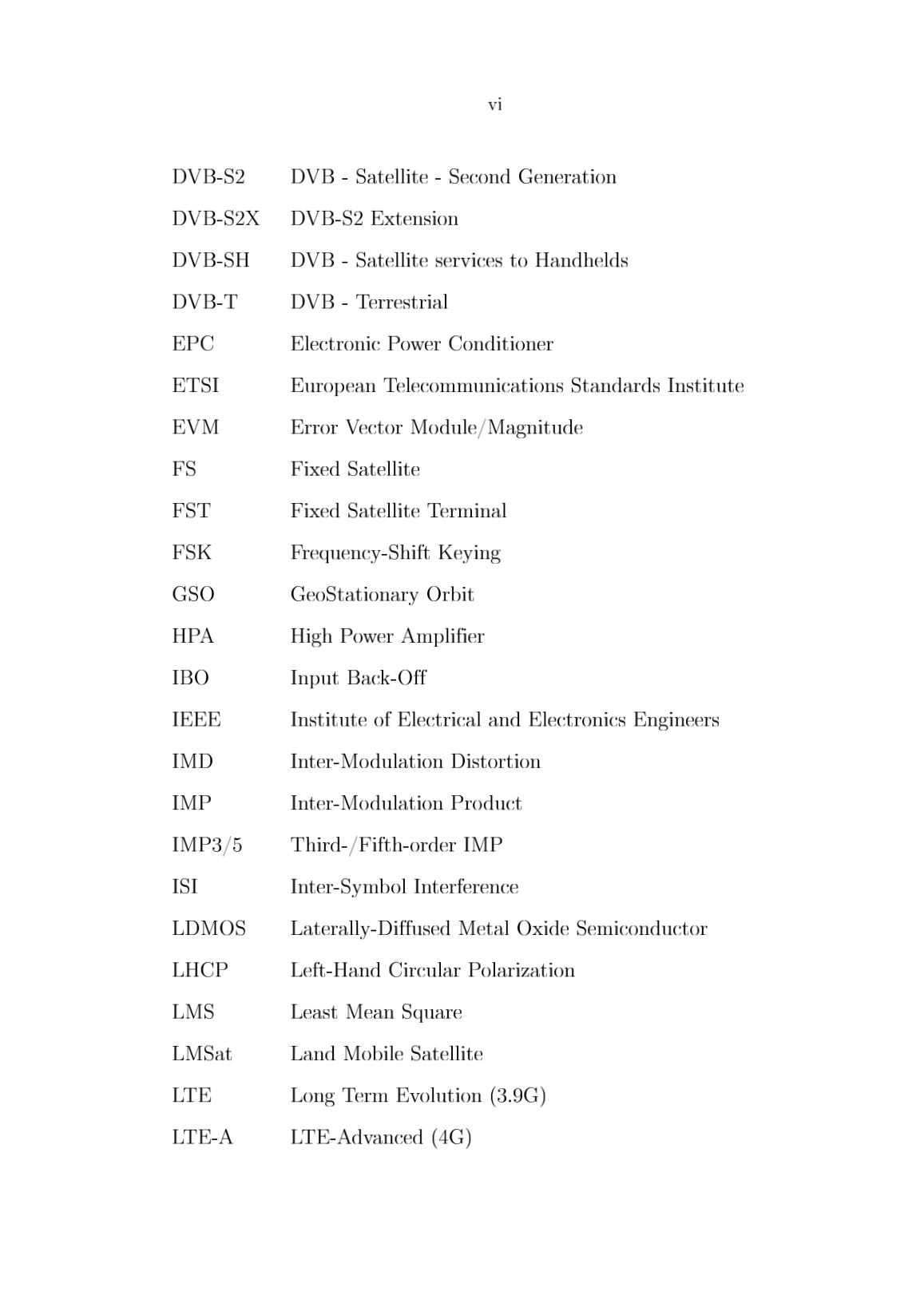 Luận án Nonlinear distortions and countermeasures for performance improvements in contemporary radio communication systems trang 10