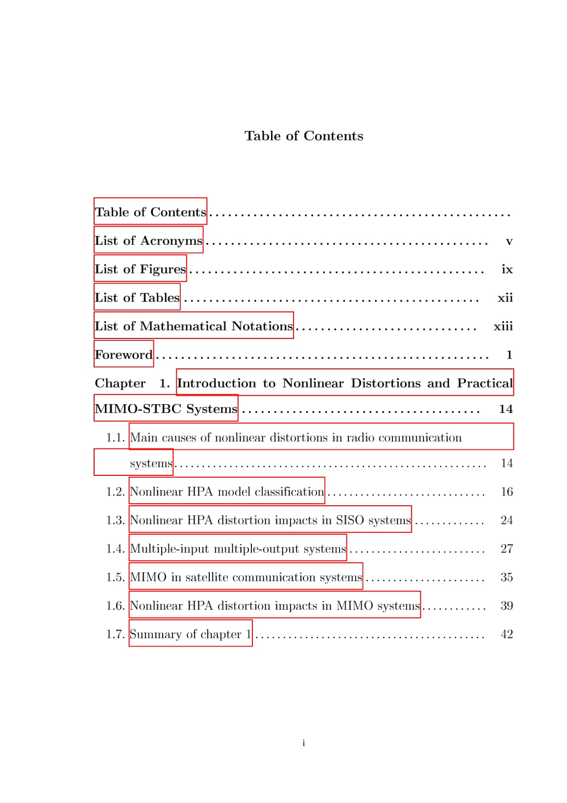 Luận án Nonlinear distortions and countermeasures for performance improvements in contemporary radio communication systems trang 5