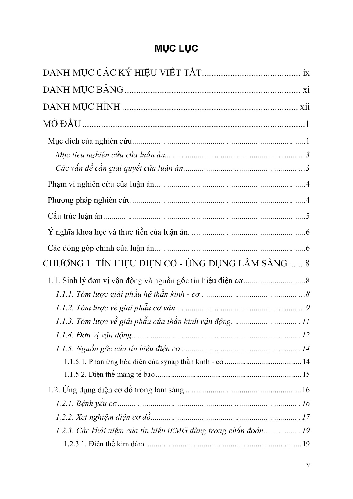 Luận án Phát triển phương pháp phân tích định lượng tín hiệu IEMG chi trên hỗ trợ chẩn đoán bệnh lý trang 5