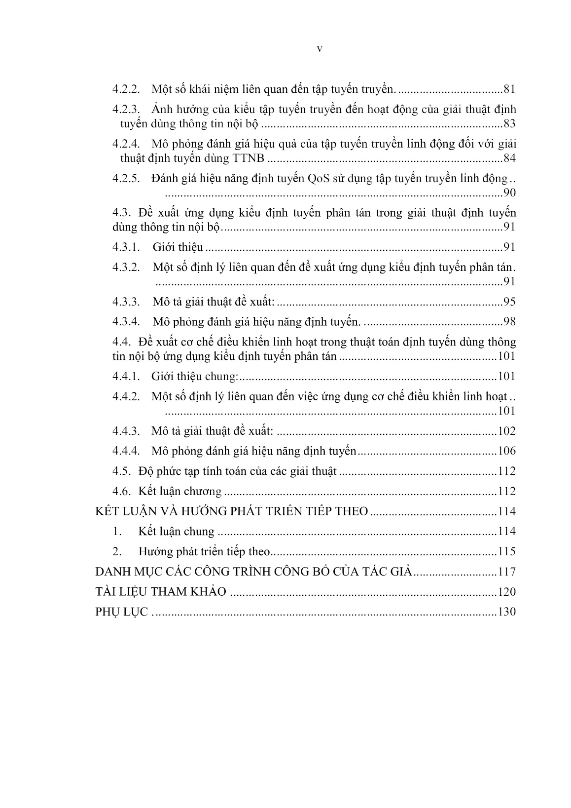 Luận án Nghiên cứu các giải pháp đảm bảo chất lượng mạng sử dụng kỹ thuật định tuyến trang 5