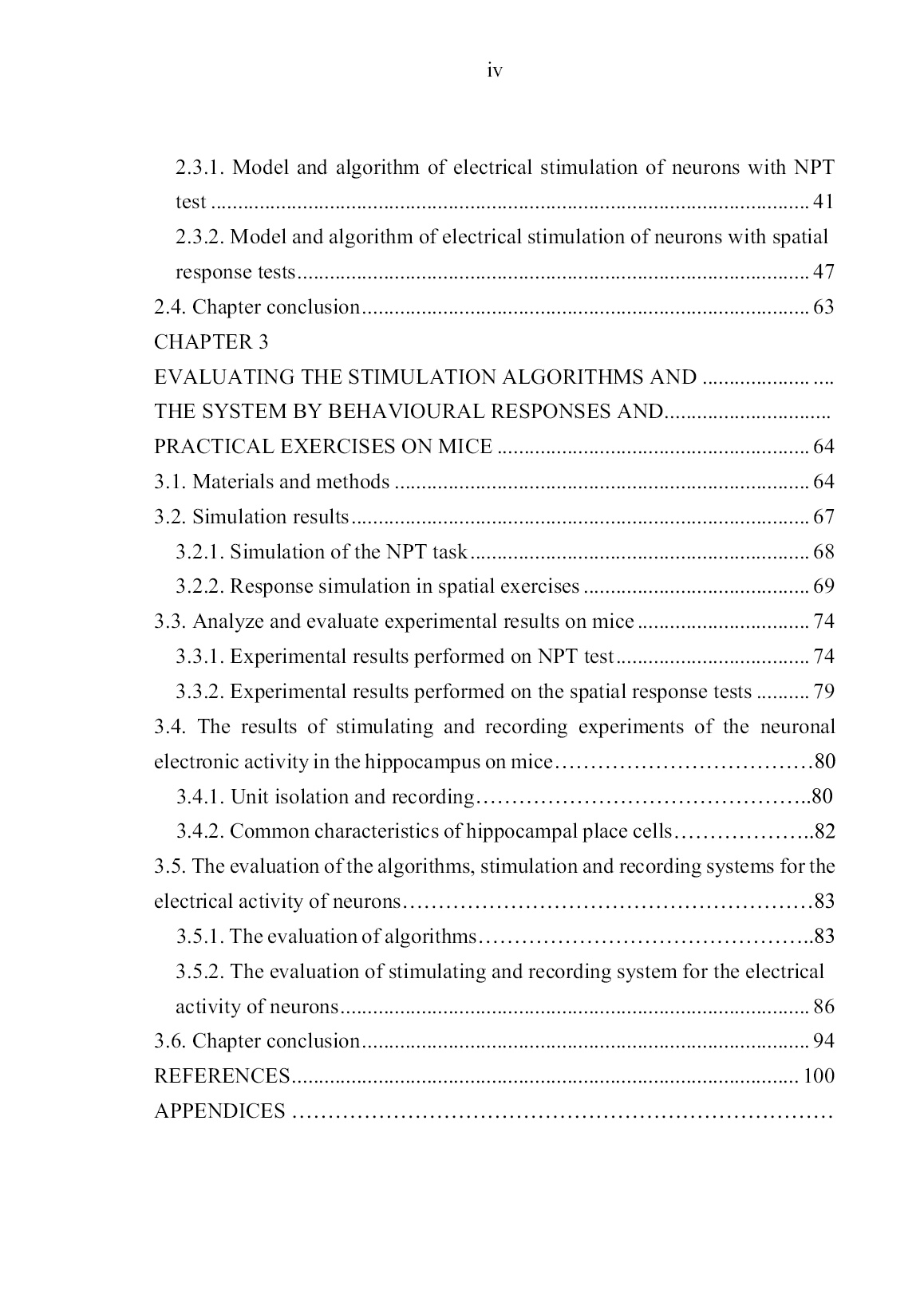 Luận án Research on establishing the neural stimulation system and apply for evaluating the spatial response of hippocampal place neurons trang 6