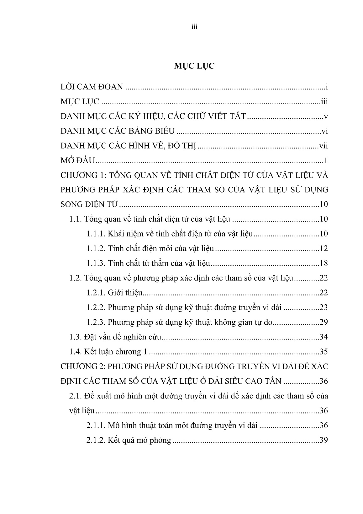 Luận án Nghiên cứu phương pháp xác định các tham số của vật liệu sử dụng sóng điện từ ở dải siêu cao tần trang 5