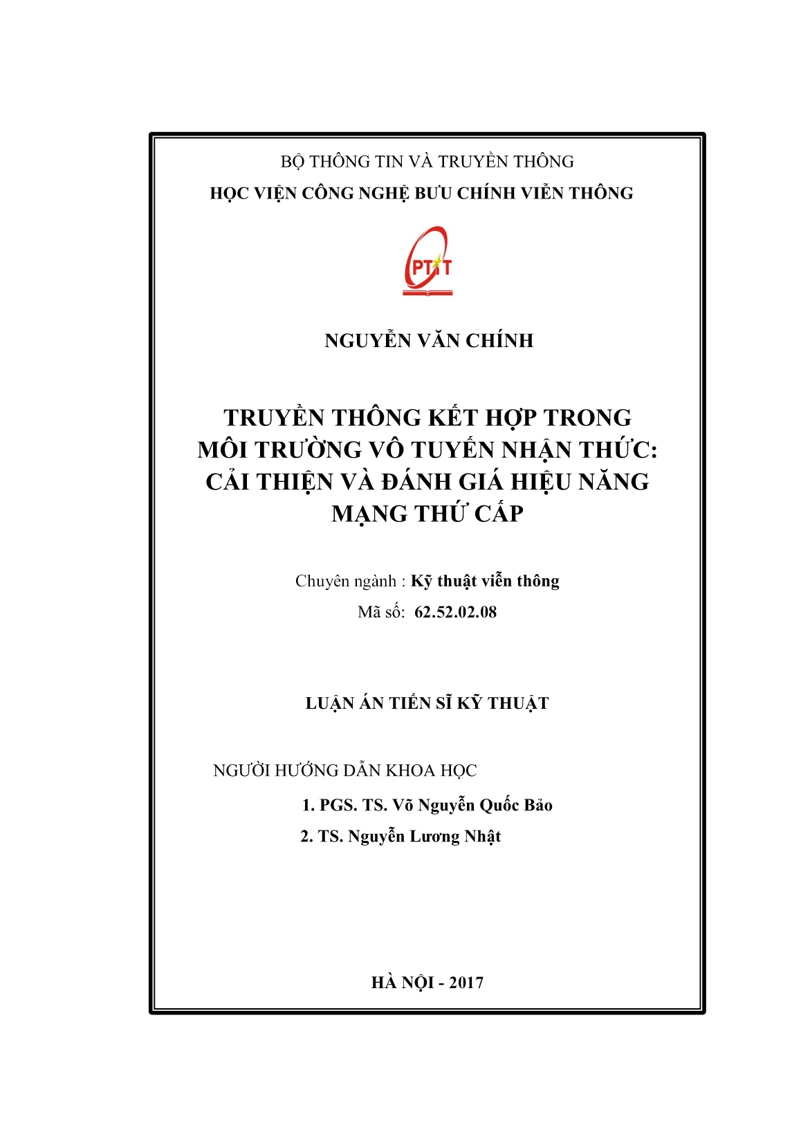 Luận án Về truyền thông kết hợp trong môi trường vô tuyến nhận thức: Cải thiện và đánh giá hiệu năng mạng thứ cấp trang 2