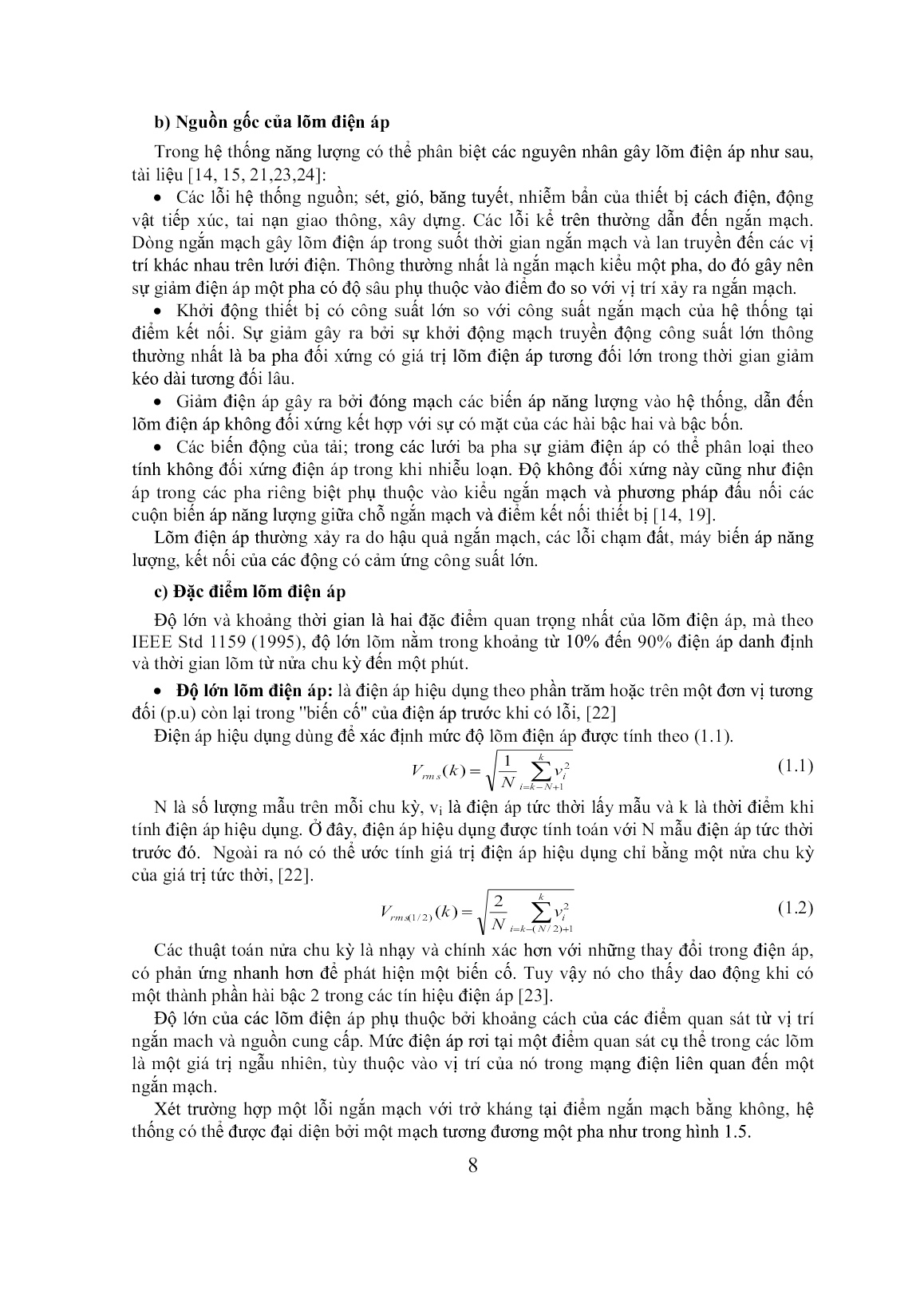 Luận án Nghiên cứu điều khiển bộ khôi phục điện áp động(DVR) để bù lõm điện áp cho phụ tải quan trọng trong xí nghiệp công nghiệp trang 8