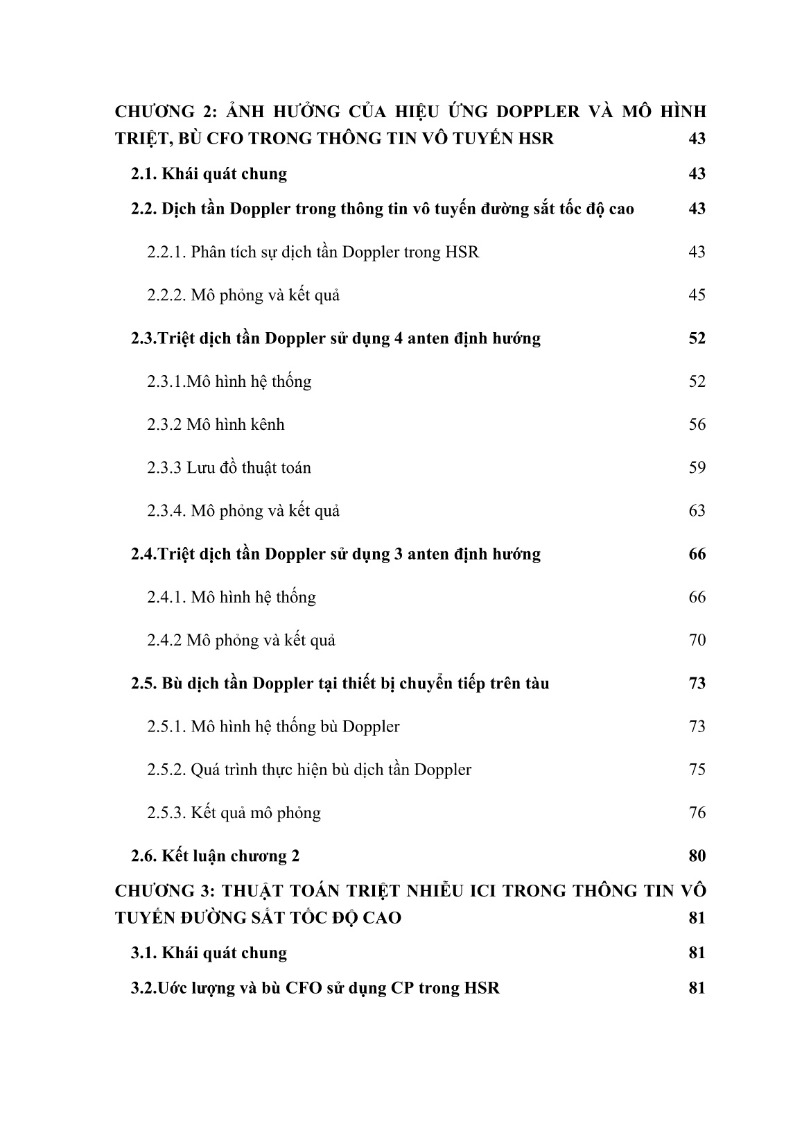 Luận án Nghiên cứu triệt tần số doppler và khử nhiễu ici trong hệ thống vô tuyến đường sắt tốc độ cao trang 6