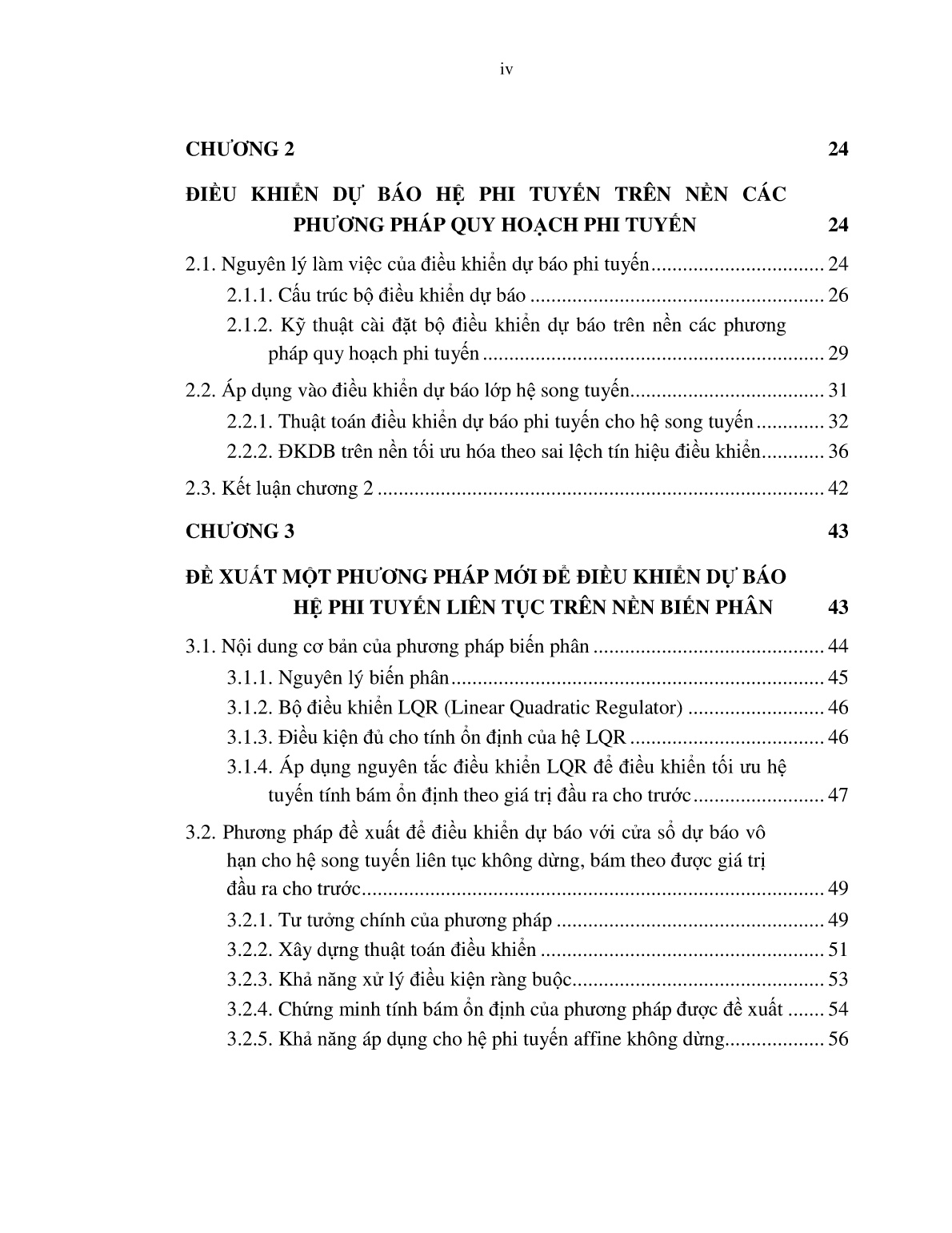 Luận án Nghiên cứu xây dựng thuật toán điều khiển dự báo theo mô hình cho đối tượng phi tuyến liên tục trang 5