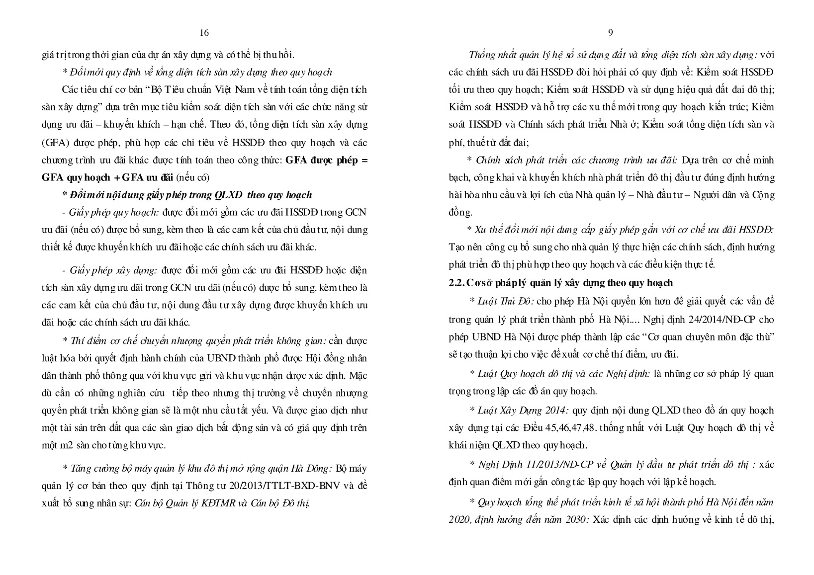 Tóm tắt Luận án Quản lý xây dựng theo quy hoạch khu đô thị mở rộng Quận Hà Đông, Thành phố Hà Nội trang 9