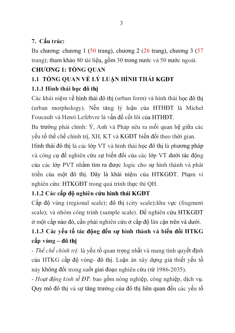Tóm tắt Luận án Hình thái không gian các đô thị phía đông nam thuộc lõi trung tâm vùng Thành phố Hồ Chí Minh trang 6
