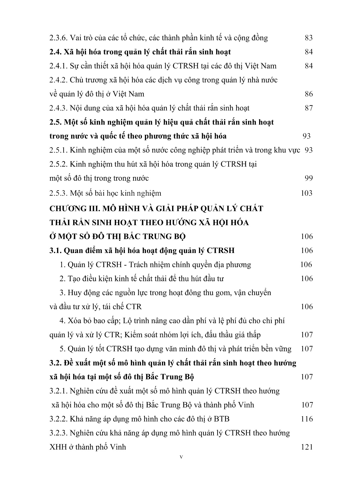 Luận án Mô hình và giải pháp quản lý chất thải rắn sinh hoạt theo hướng xã hội hoá cho một số đô thị Bắc Trung Bộ Việt Nam trang 7