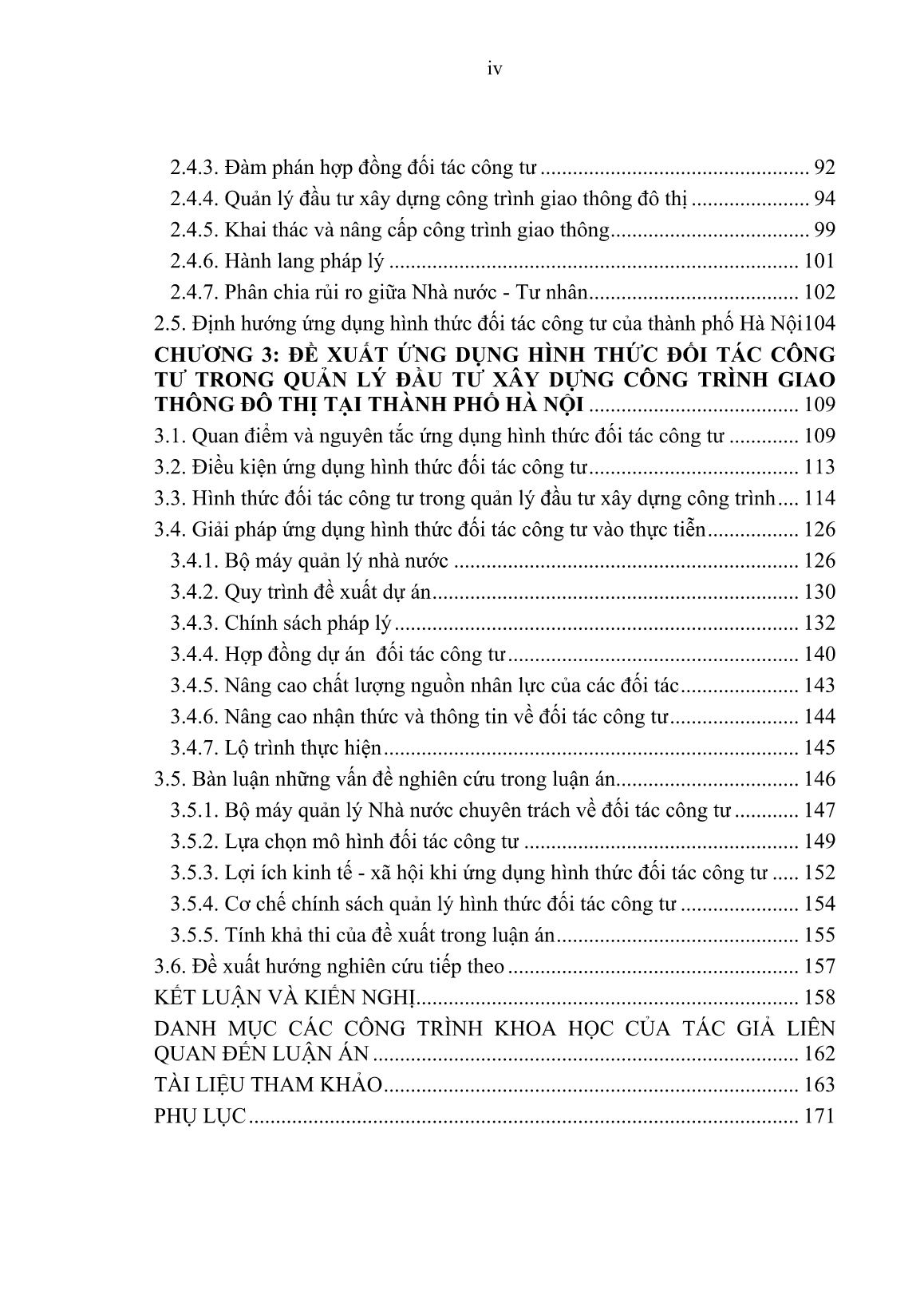 Luận án Nghiên cứu ứng dụng hình thức đối tác công tư trong quản lý đầu tư xây dựng công trình giao thông đô thị trang 6