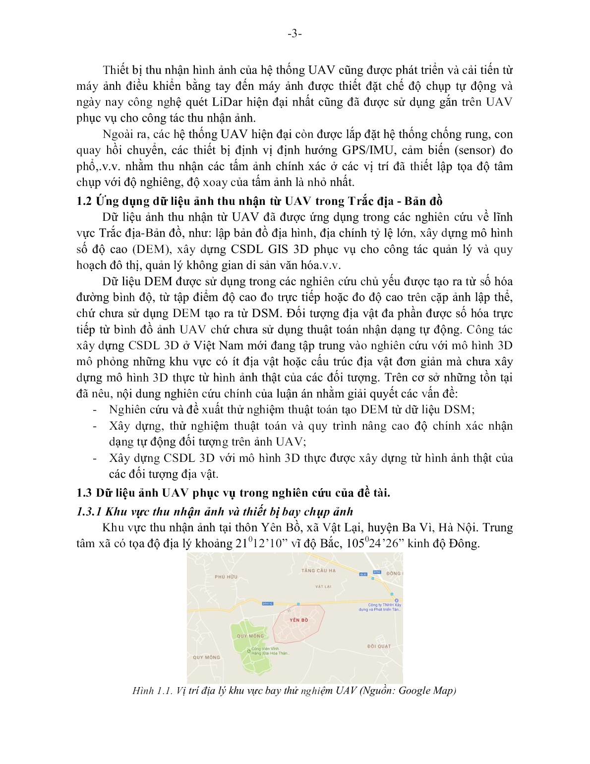 Tóm tắt Luận án Nghiên cứu phương pháp nhận dạng tự động một số đối tượng và xây dựng cơ sở dữ liệu 3D bằng dữ liệu ảnh thu nhận từ thiết bị bay không người lái trang 5