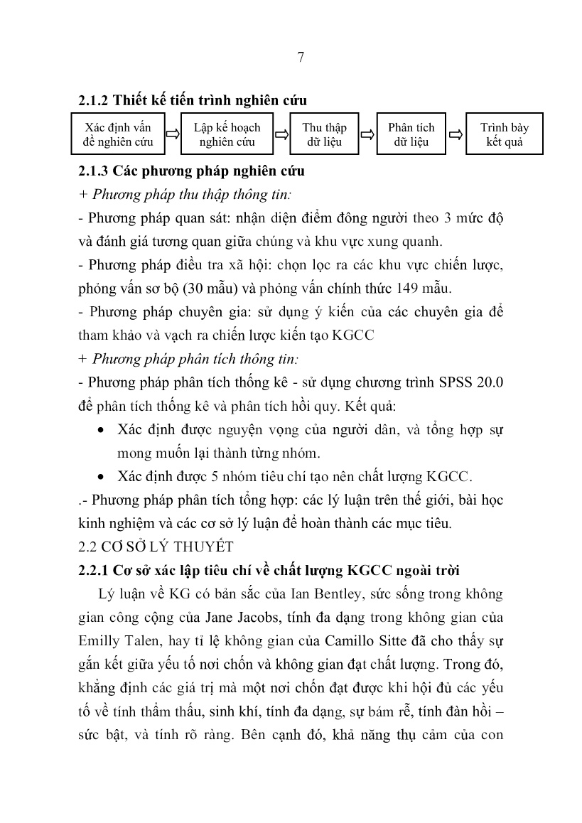 Tóm tắt Luận án Nghiên cứu kiến tạo KGCC ngoài trời khu vực ven biển Nha Trang, Việt Nam trang 7