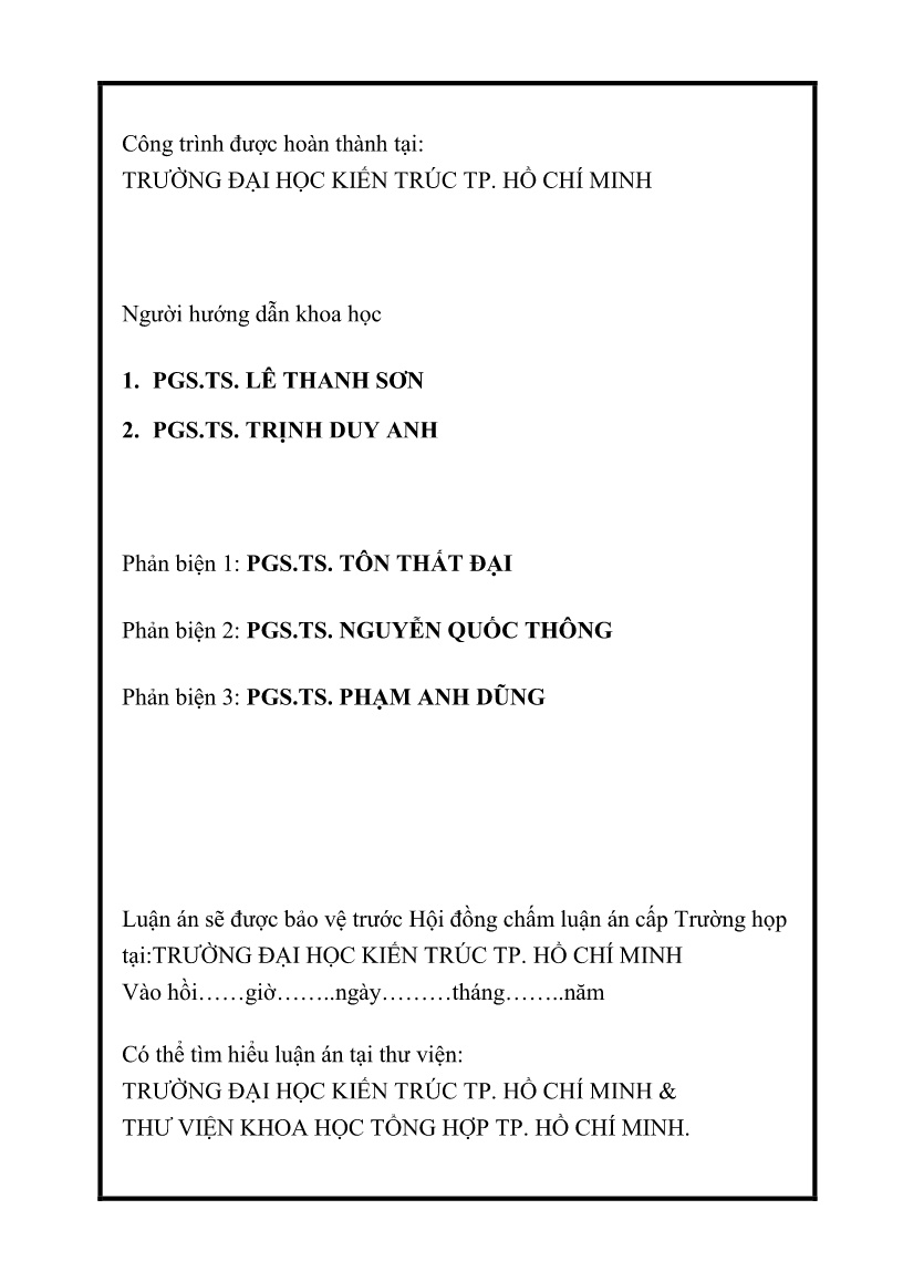 Tóm tắt Luận án Đặc trưng khai thác văn hóa truyền thống trong kiến trúc nhà ở tại các đô thị lớn Việt Nam trang 2