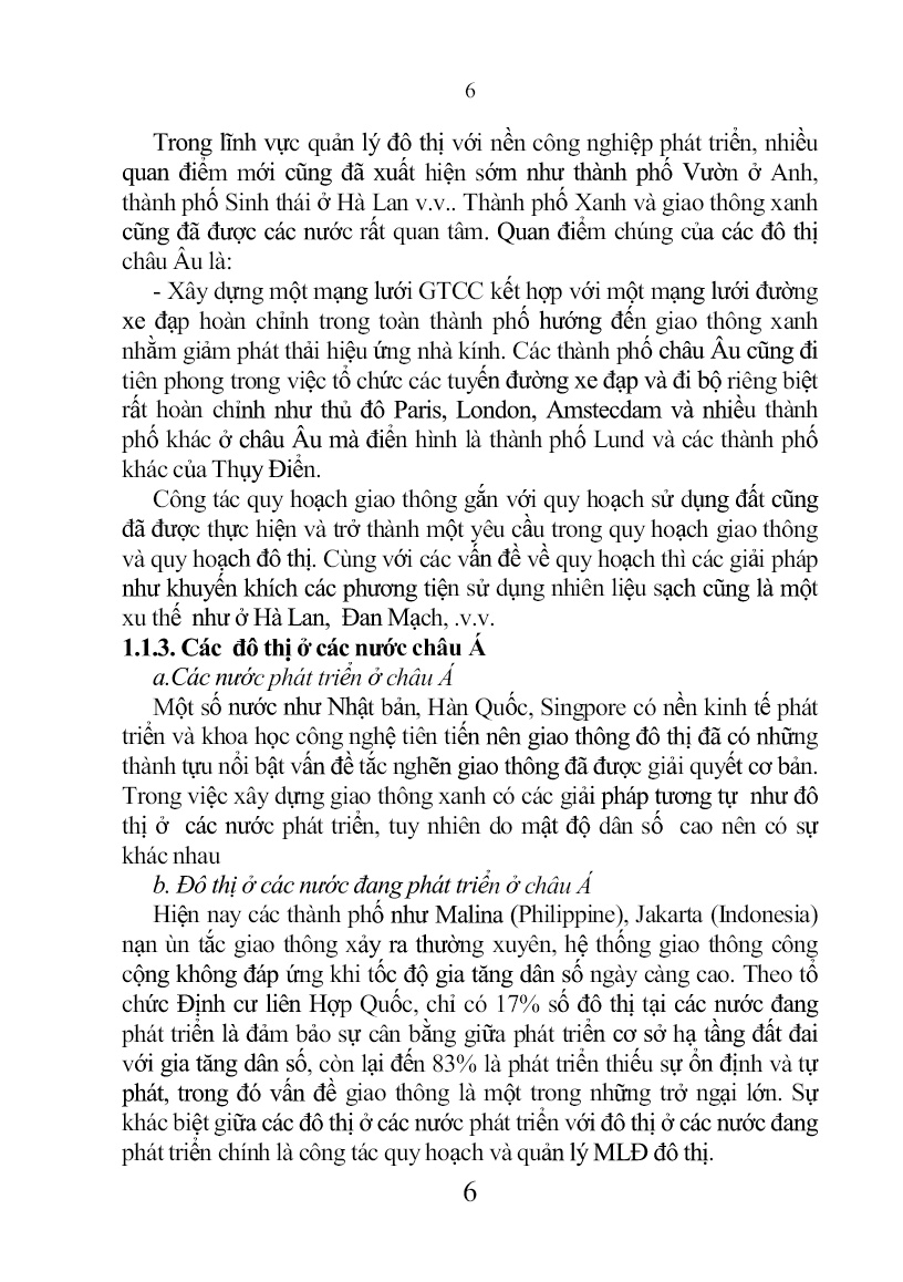 Tóm tắt Luận án Giải pháp quản lý mạng lưới đường các đô thị loại i thuộc tỉnh vùng đồng bằng sông Hồng theo hướng giao thông xanh trang 8