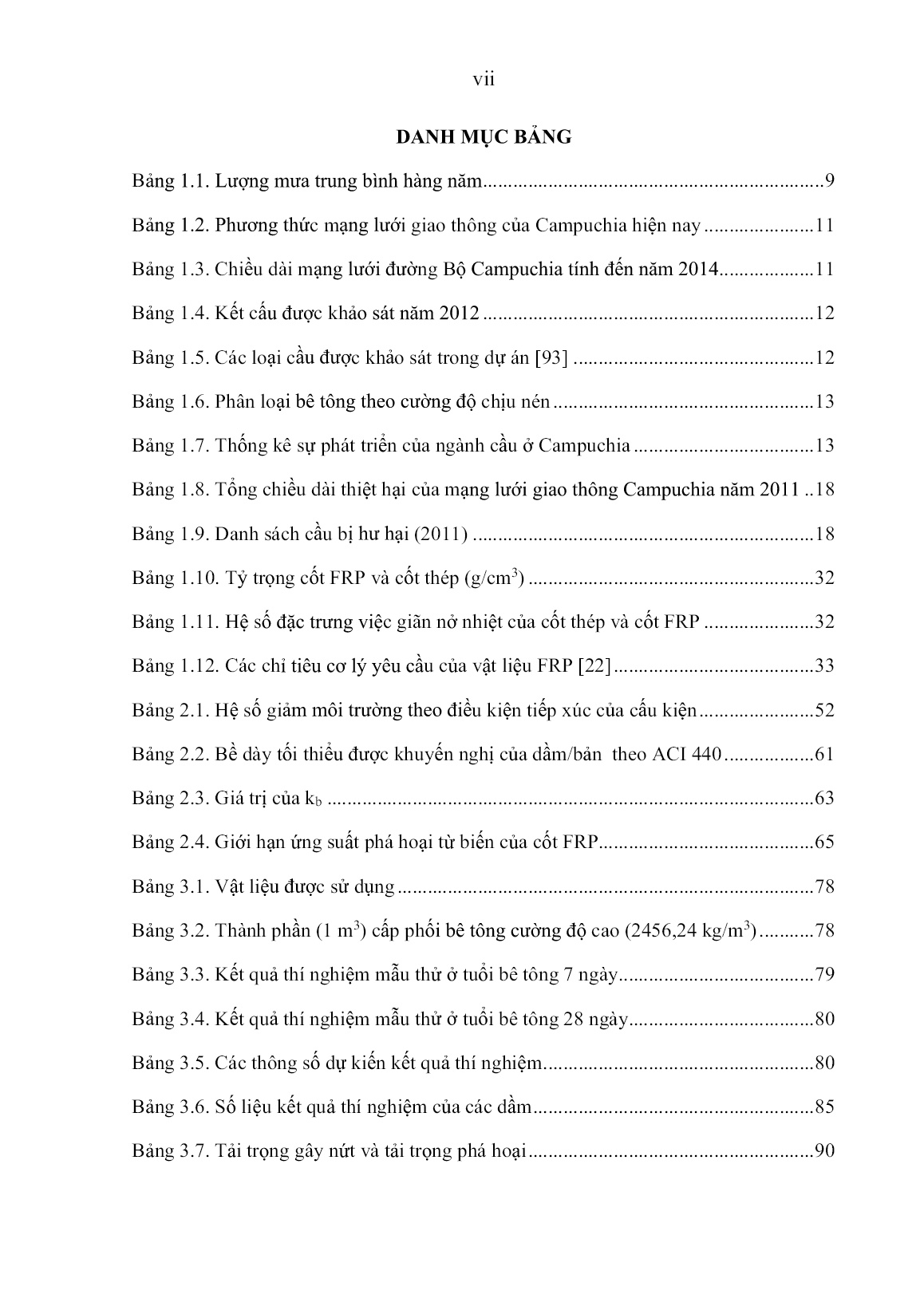 Luận án Nghiên cứu ứng xử uốn của dầm bê tông cường độ cao cốt polyme gia cường sợi (FRP) để xây dựng cầu ở Campuchia trang 9