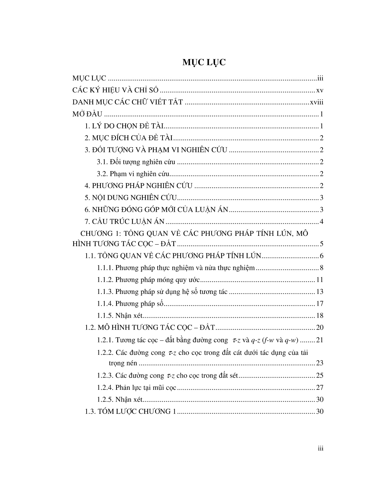 Luận án Một mô hình tính lún của móng cọc có xét đến phân bố của ma sát dọc thân cọc trang 5