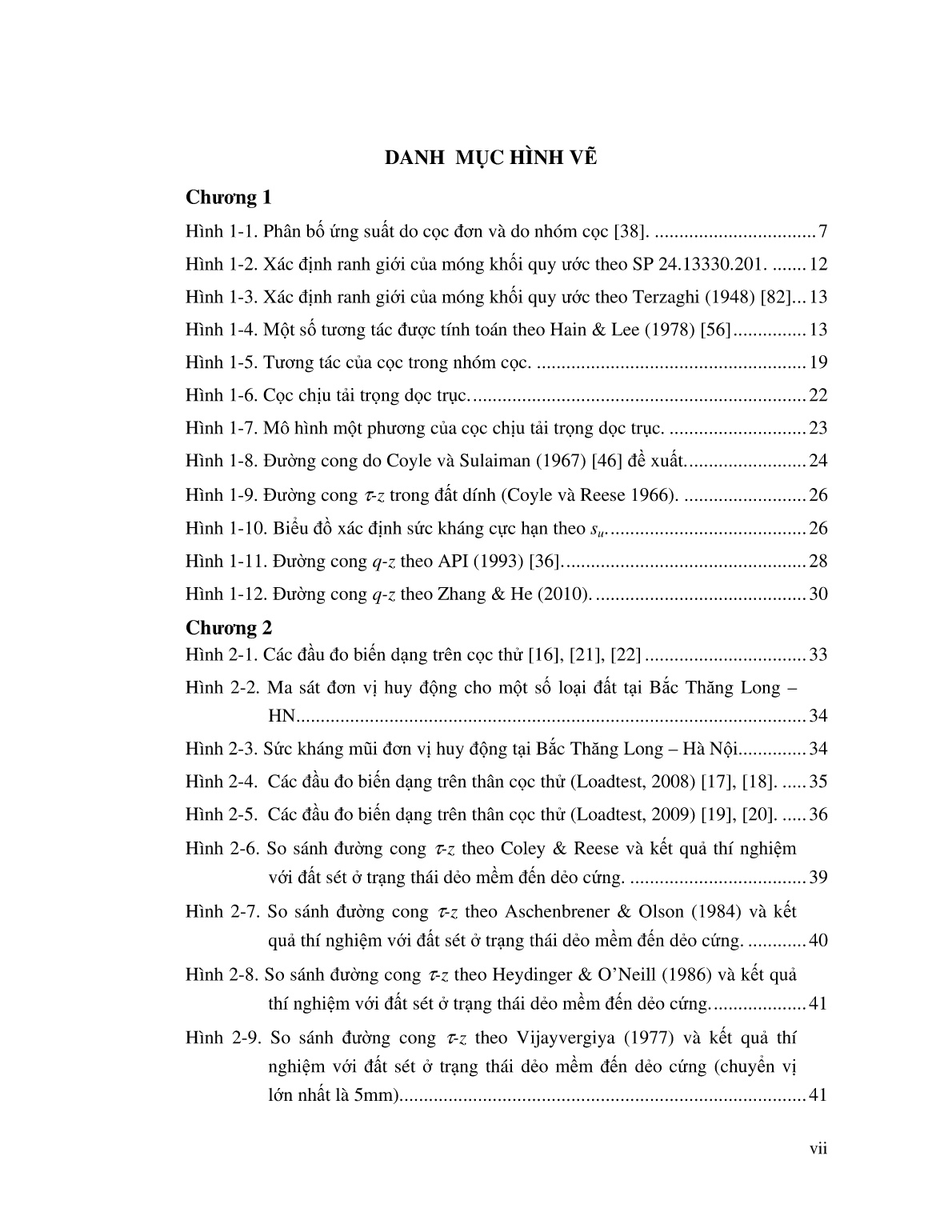 Luận án Một mô hình tính lún của móng cọc có xét đến phân bố của ma sát dọc thân cọc trang 9