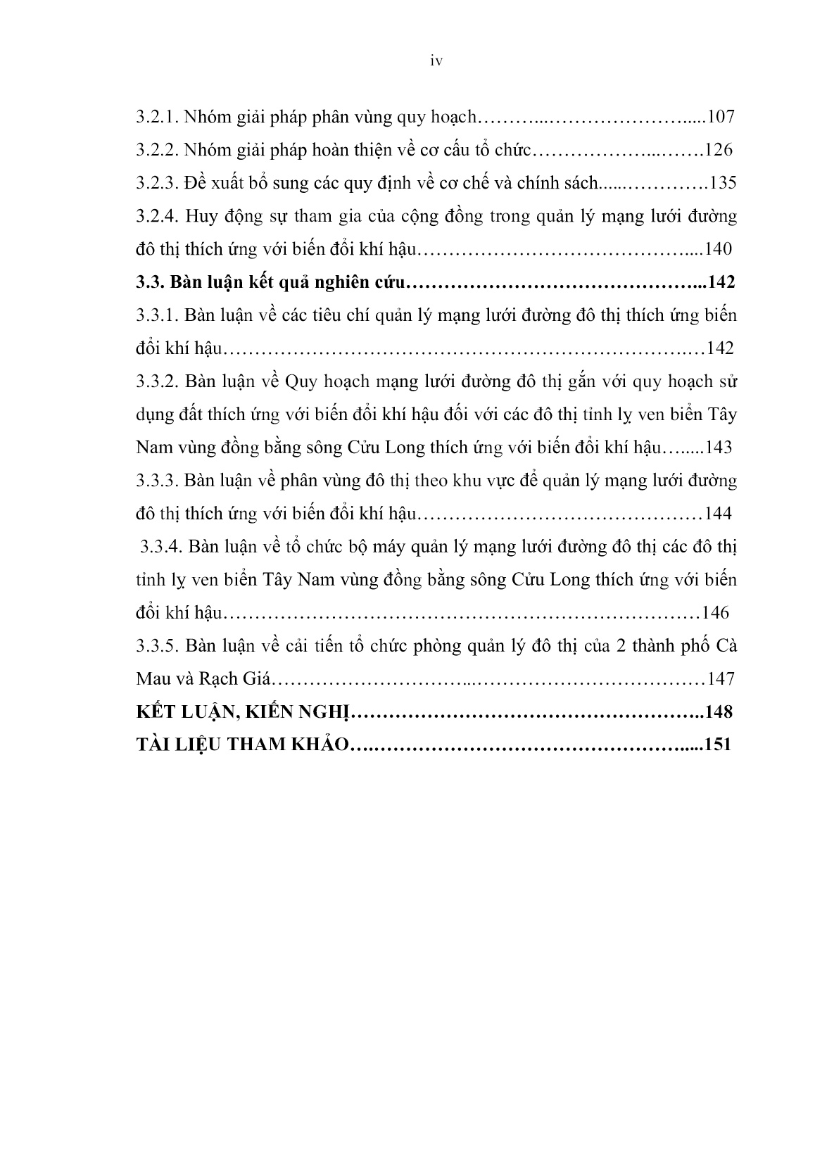 Luận án Quản lý mạng lưới đường đô thị các đô thị tỉnh lỵ ven biển tây nam vùng Đồng bằng sông Cửu Long thích ứng với biến đổi khí hậu trang 8