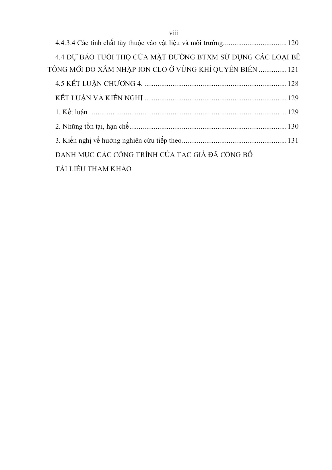 Luận án Nghiên cứu độ bền sun phát và ion clo của bê tông xi măng mặt đường ở khu vực duyên hải Nam Trung Bộ trang 8