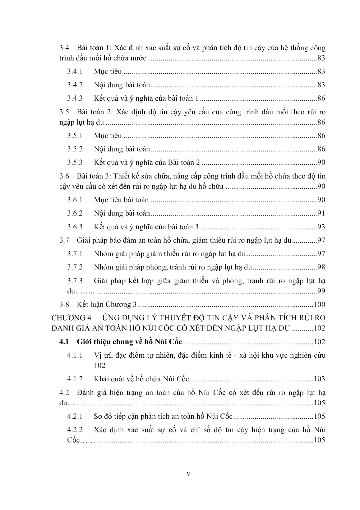 Luận án Nghiên cứu ứng dụng lý thuyết độ tin cậy và phân tích rủi ro trong đánh giá an toàn hồ chứa thủy lợi Việt Nam trang 7