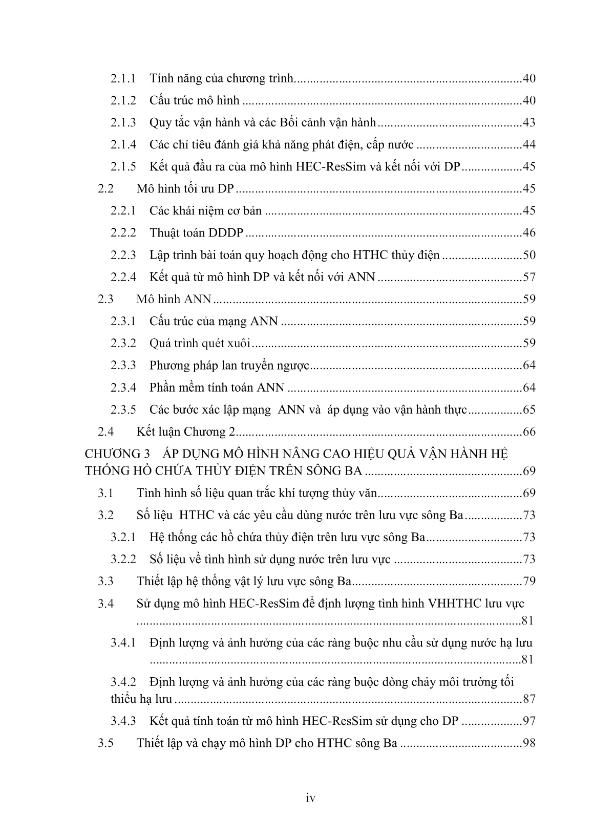 Luận án Nghiên cứu cơ sở khoa học kết hợp mô hình mô phỏng – tối ưu – trí tuệ nhân tạo trong vận hành hệ thống hồ chứa đa mục tiêu, áp dụng cho lưu vực sông ba trang 6