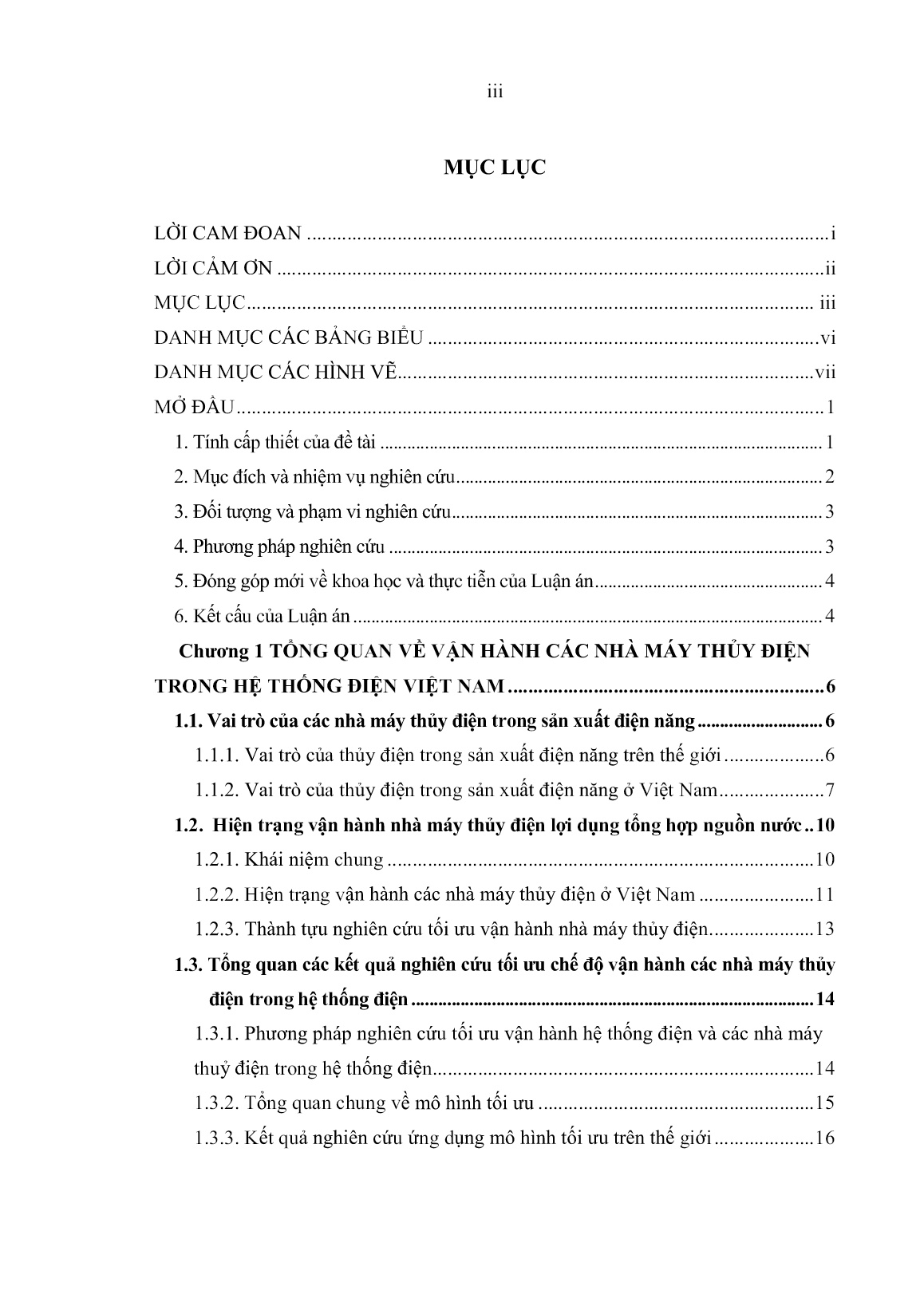 Luận án Tối ưu hóa chế độ vận hành các nhà máy thủy điện trong hệ thống điện Việt Nam trang 5