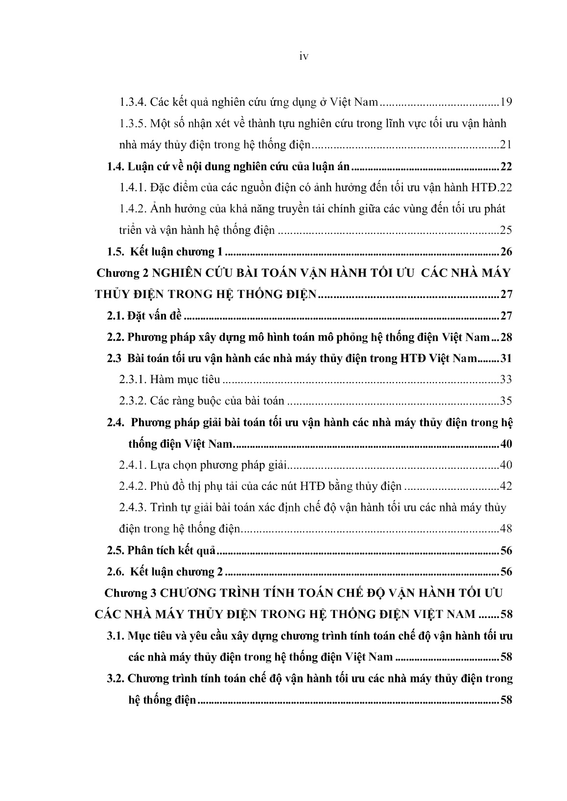 Luận án Tối ưu hóa chế độ vận hành các nhà máy thủy điện trong hệ thống điện Việt Nam trang 6