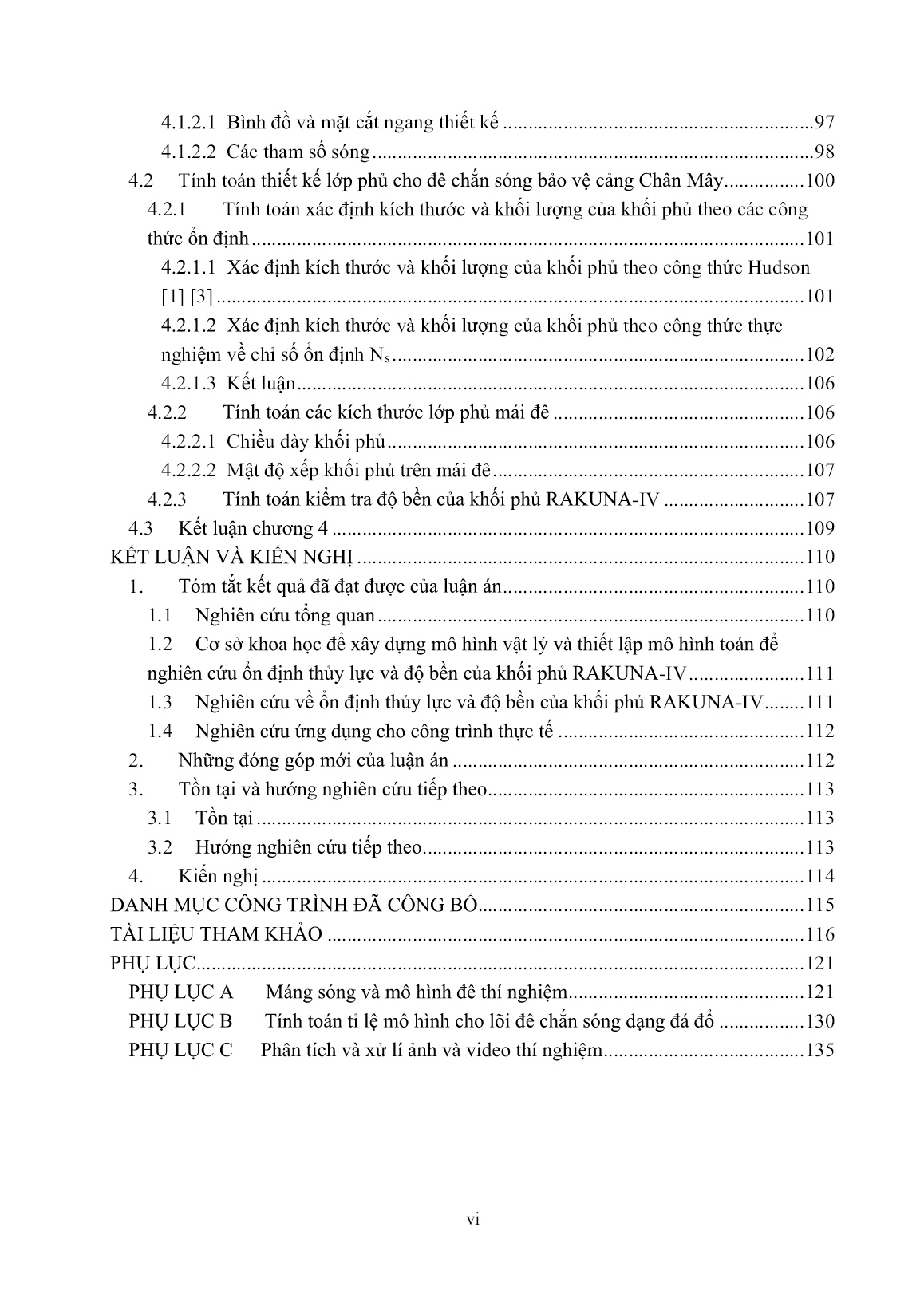 Luận án Nghiên cứu ổn định và độ bền của khối phủ RAKUNA-IV xếp rối trên đê chắn sóng đá đổ trang 8