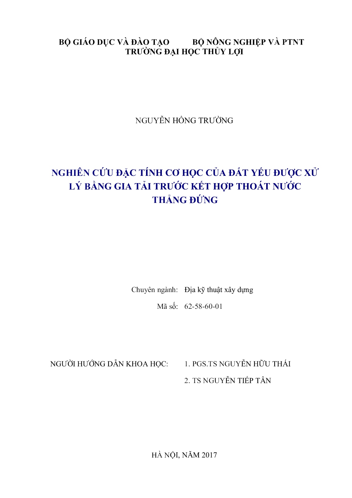 Luận án Nghiên cứu đặc tính cơ học của đất yếu được xử lý bằng gia tải trước kết hợp thoát nước thẳng đứng trang 2