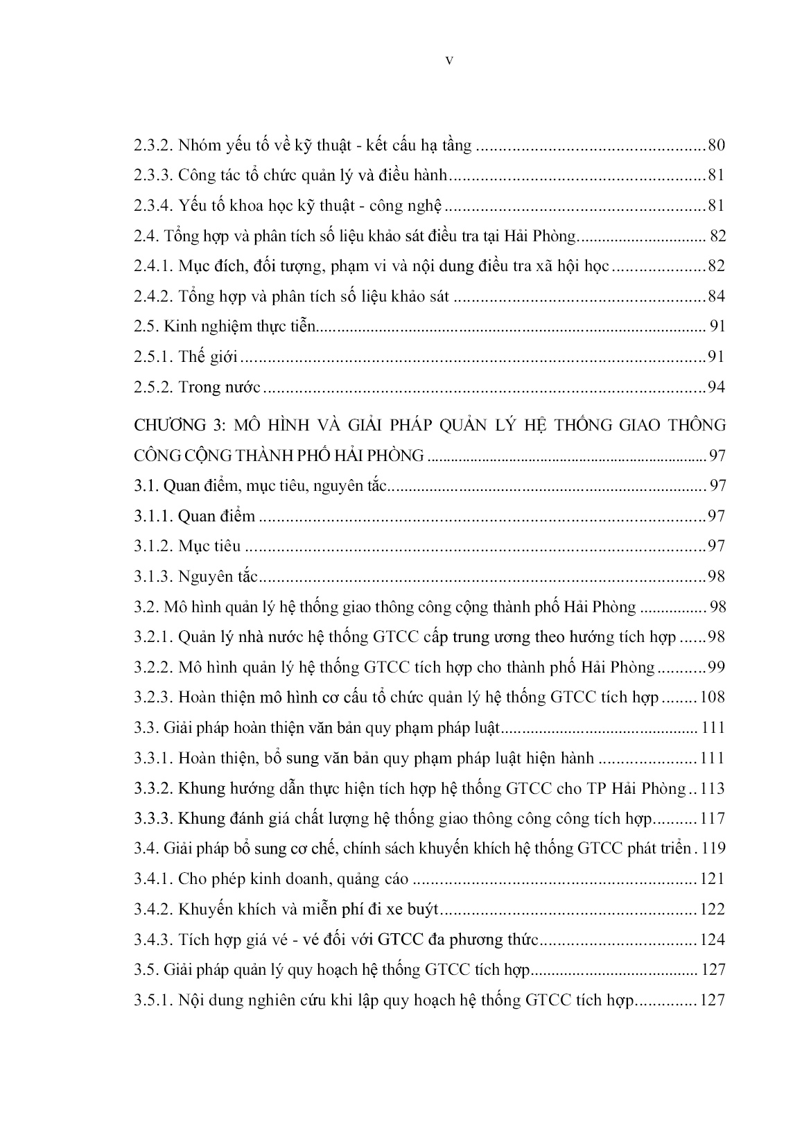 Luận án Mô hình và giải pháp quản lý hệ thống giao thông công cộng Thành phố Hải Phòng trang 7