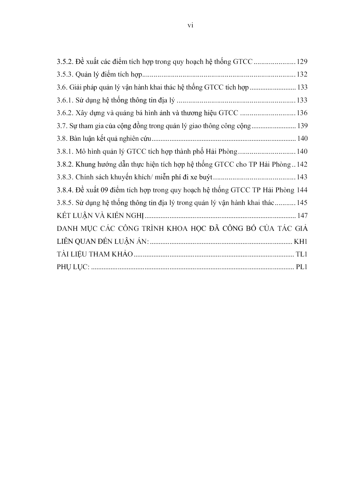 Luận án Mô hình và giải pháp quản lý hệ thống giao thông công cộng Thành phố Hải Phòng trang 8