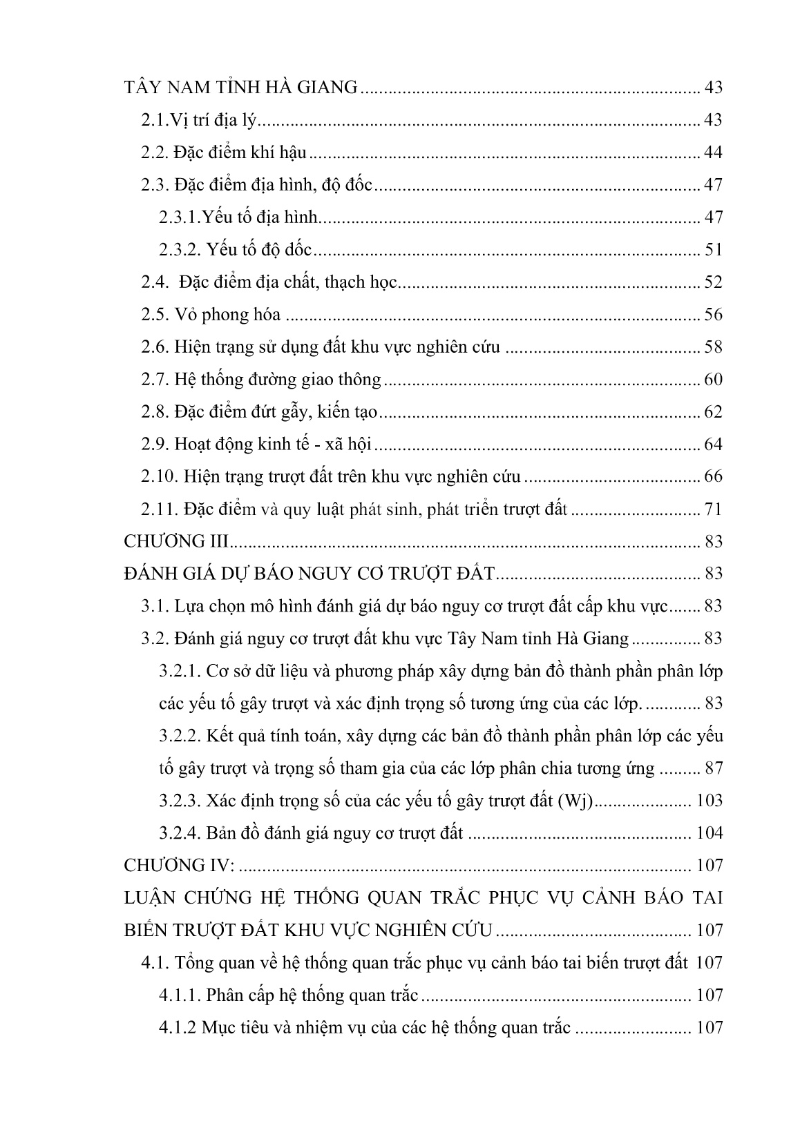 Luận án Nghiên cứu đánh giá nguy cơ trượt đất và luận chứng hệ thống quan trắc phục vụ cảnh báo tai biến trượt đất cho khu vực tây nam tỉnh Hà Giang trang 6