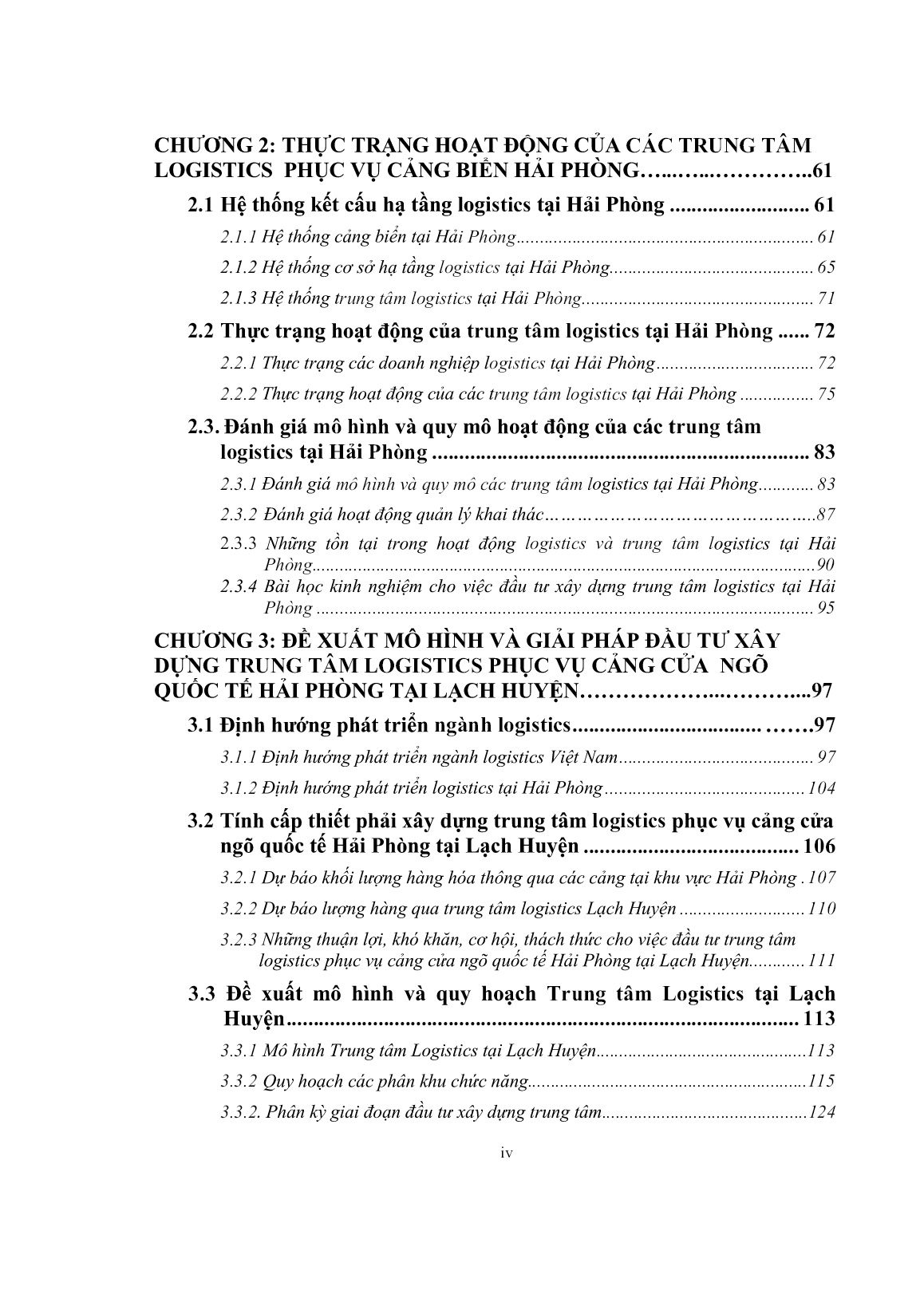 Luận án Nghiên cứu đề xuất mô hình và các giải pháp đầu tư xây dựng trung tâm logistics phục vụ cảng cửa ngõ quốc tế Hải Phòng tại Lạch Huyện trang 6