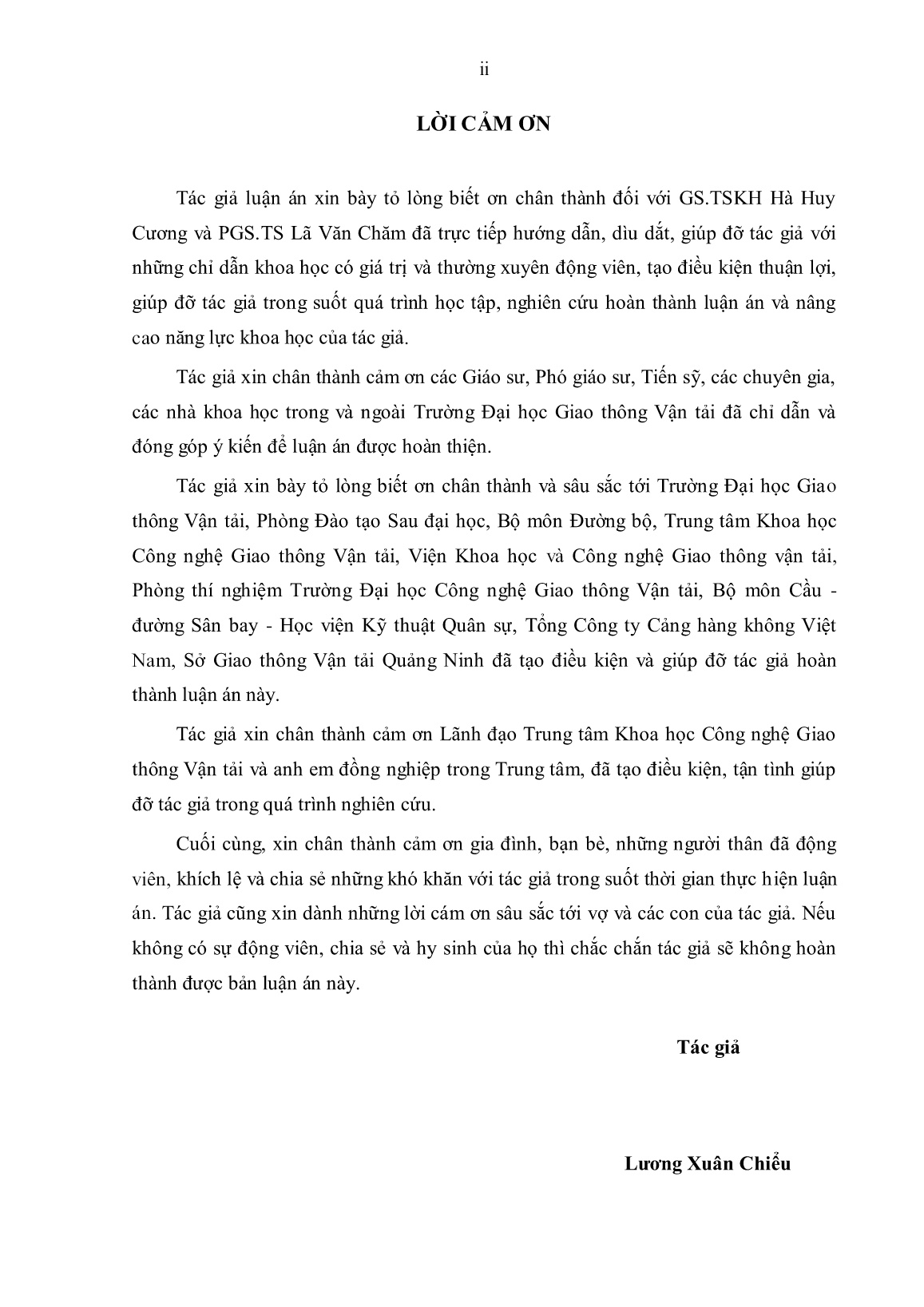 Luận án Nghiên cứu một số thông số đặc trưng đánh giá chất lượng khai thác mặt đường BTXM đường ô tô bằng phương pháp không phá hủy ở Việt Nam trang 2