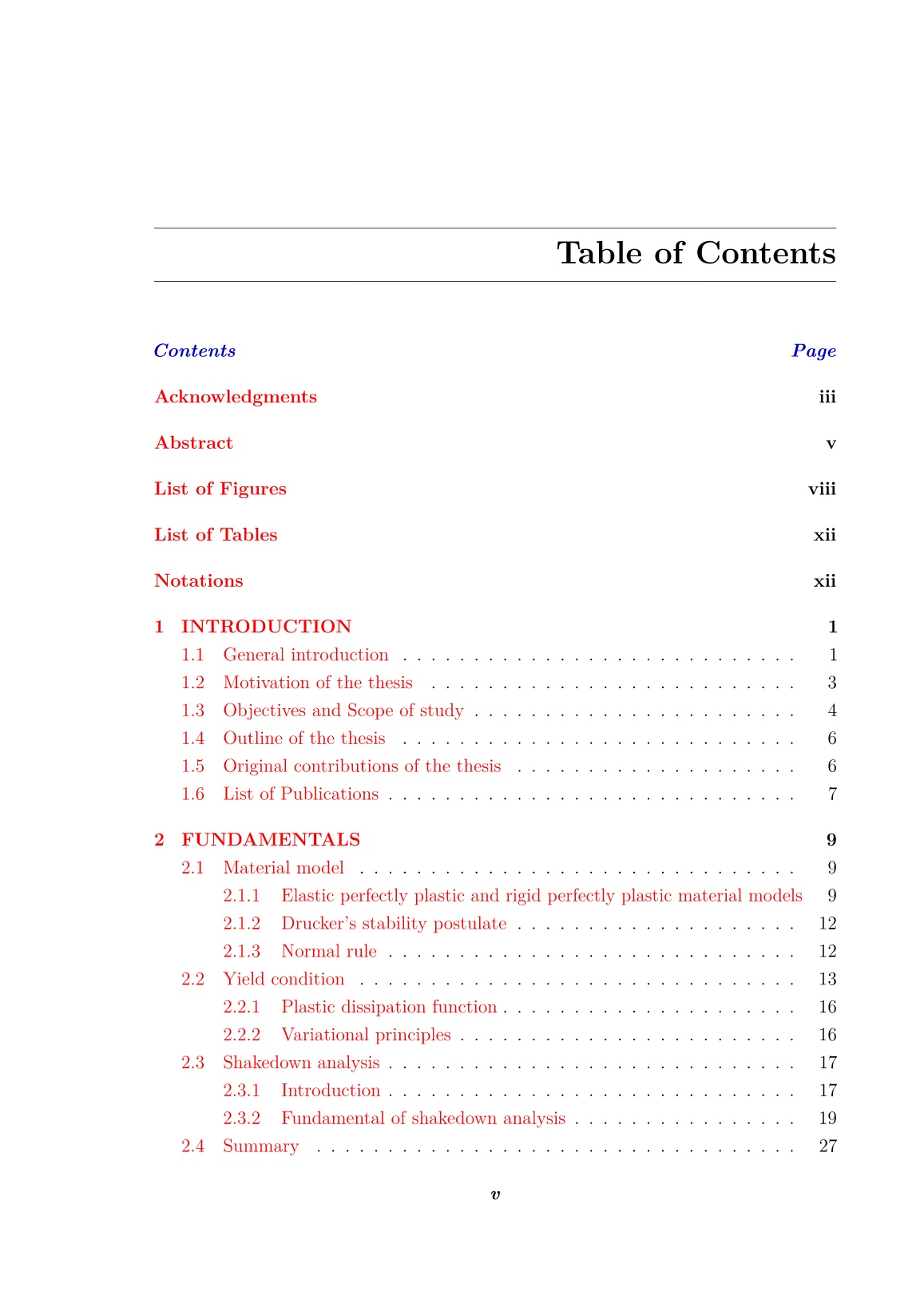 Luận án Isogeometric finite element method for limit and shakedown analysis of structures trang 6