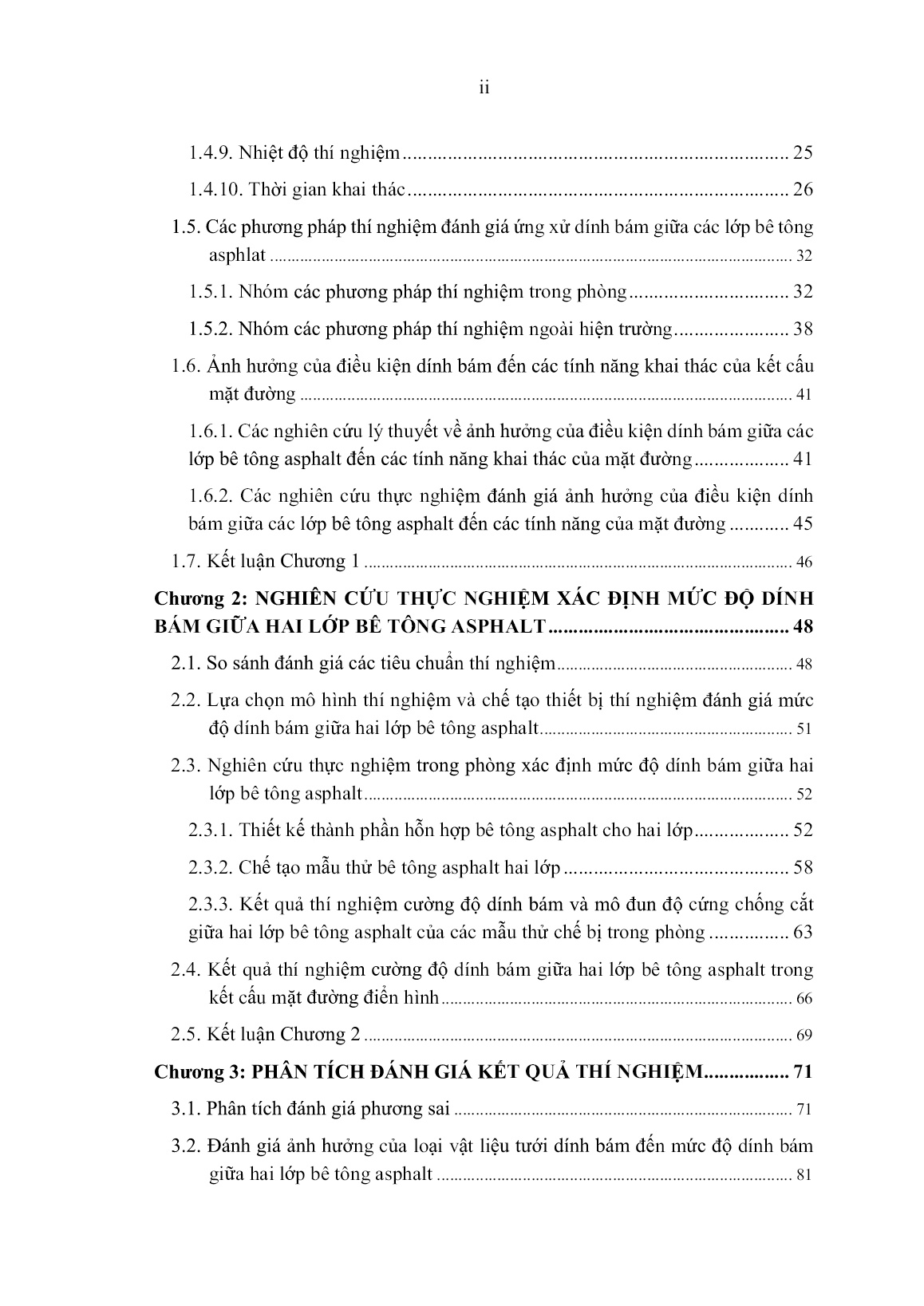 Luận án Nghiên cứu ứng xử dính bám và đề xuất giới hạn cường độ dính bám giữa hai lớp bê tông ASPhalt trong kết cấu áo đường mềm ở Việt Nam trang 2