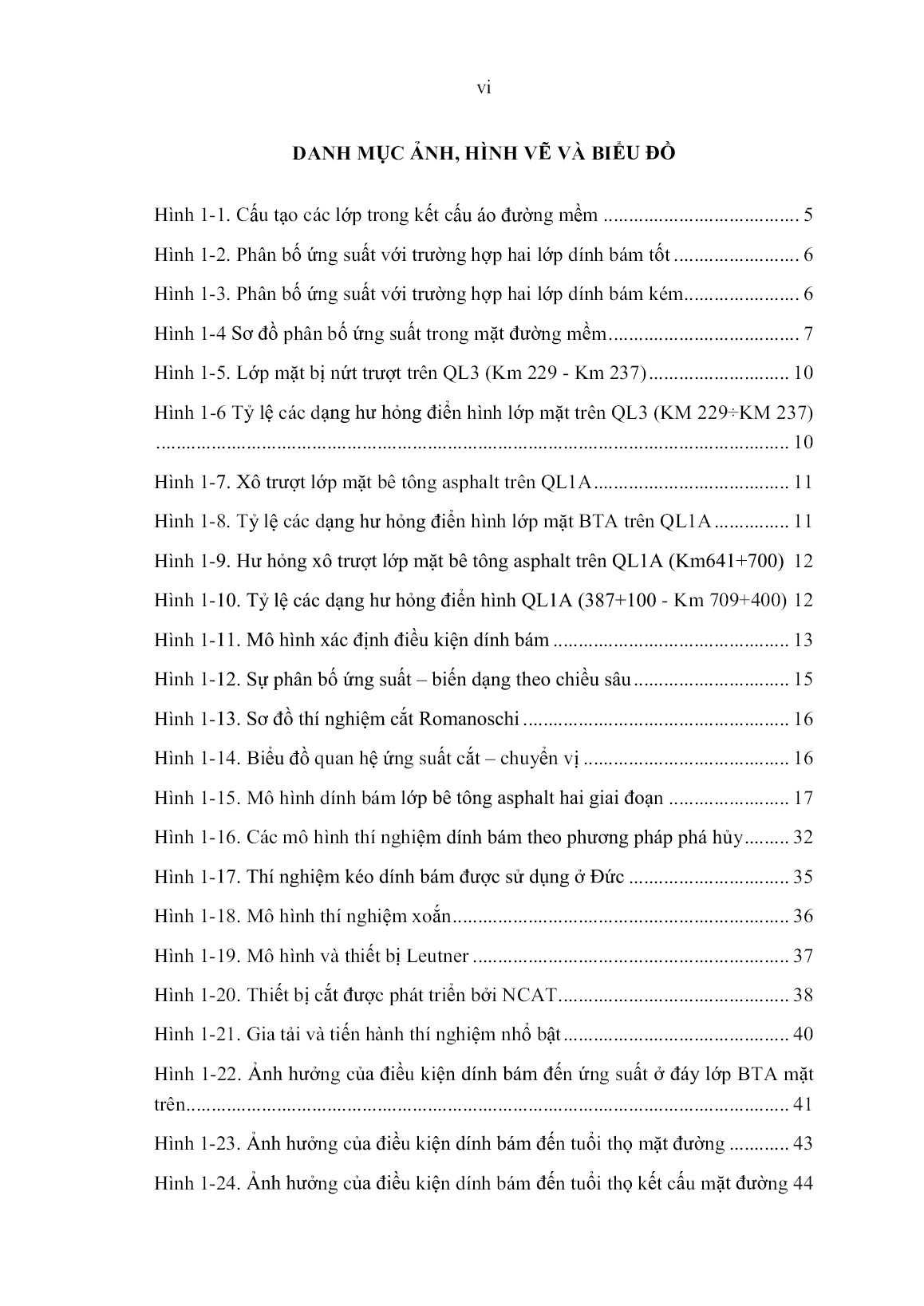 Luận án Nghiên cứu ứng xử dính bám và đề xuất giới hạn cường độ dính bám giữa hai lớp bê tông ASPhalt trong kết cấu áo đường mềm ở Việt Nam trang 6